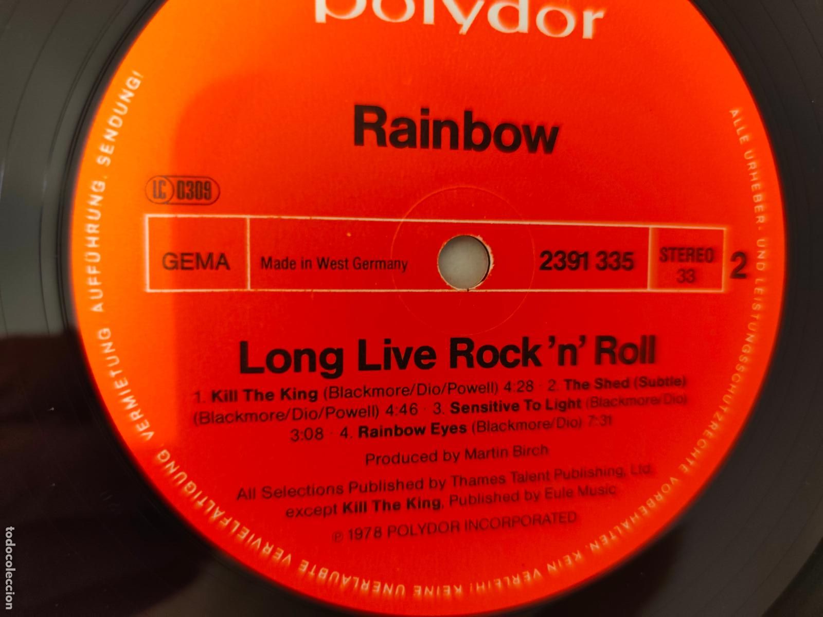 Discos de vinilo: Rainbow &ndash; Long Live Rock N Roll- LP disco vinilo - Foto 2