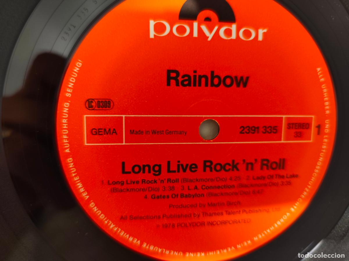 Discos de vinilo: Rainbow &ndash; Long Live Rock N Roll- LP disco vinilo - Foto 3