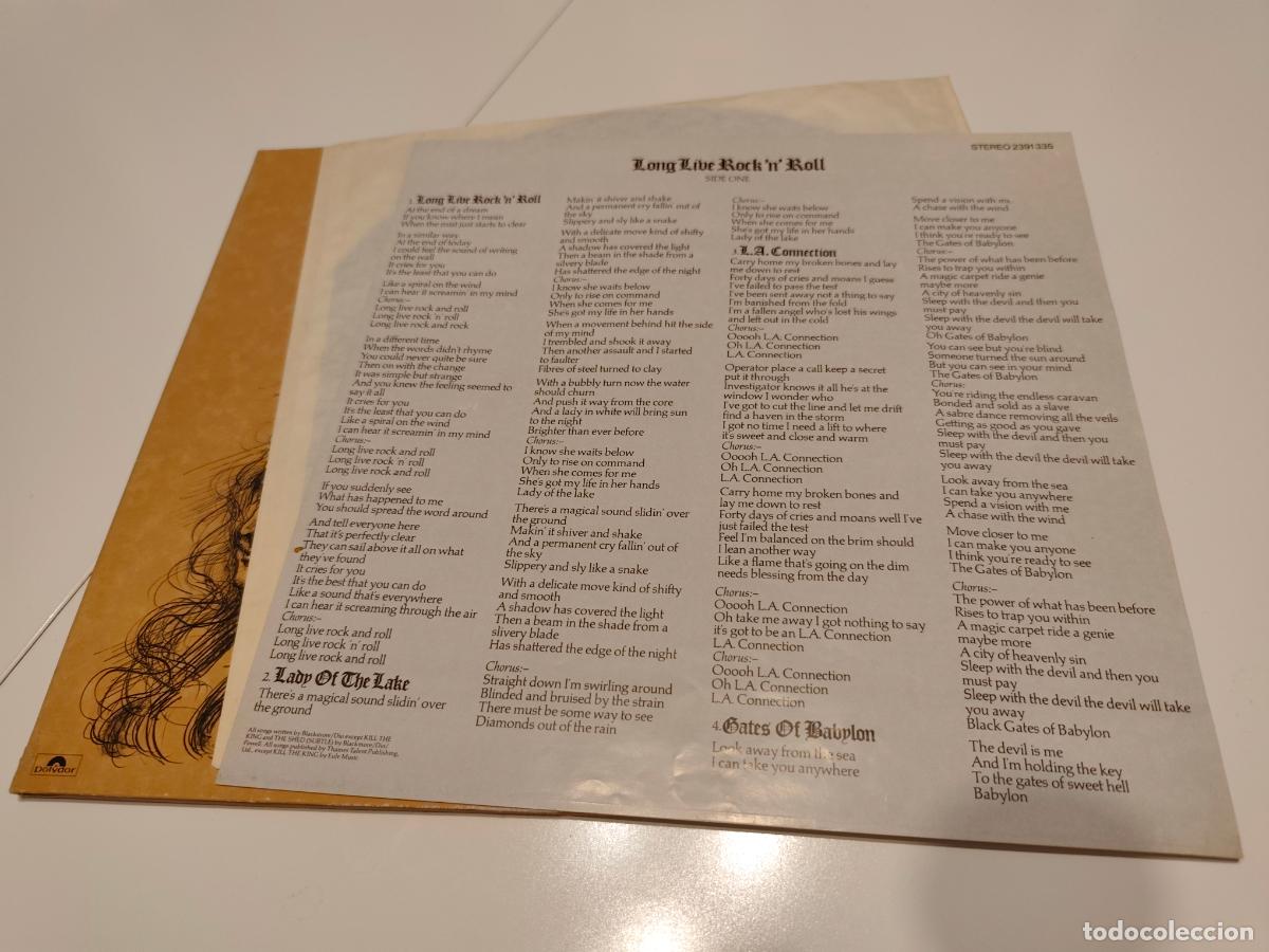 Discos de vinilo: Rainbow &ndash; Long Live Rock N Roll- LP disco vinilo - Foto 5