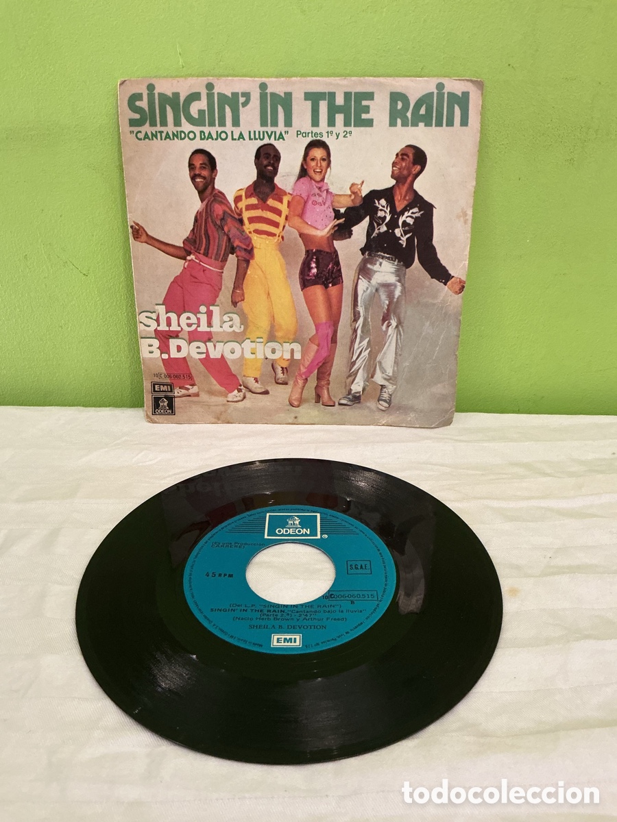 Discos de vinilo: Sheila B. Devotion &ndash; Singin&rsquo; in the Rain &ndash; Single 1978 - Foto 2