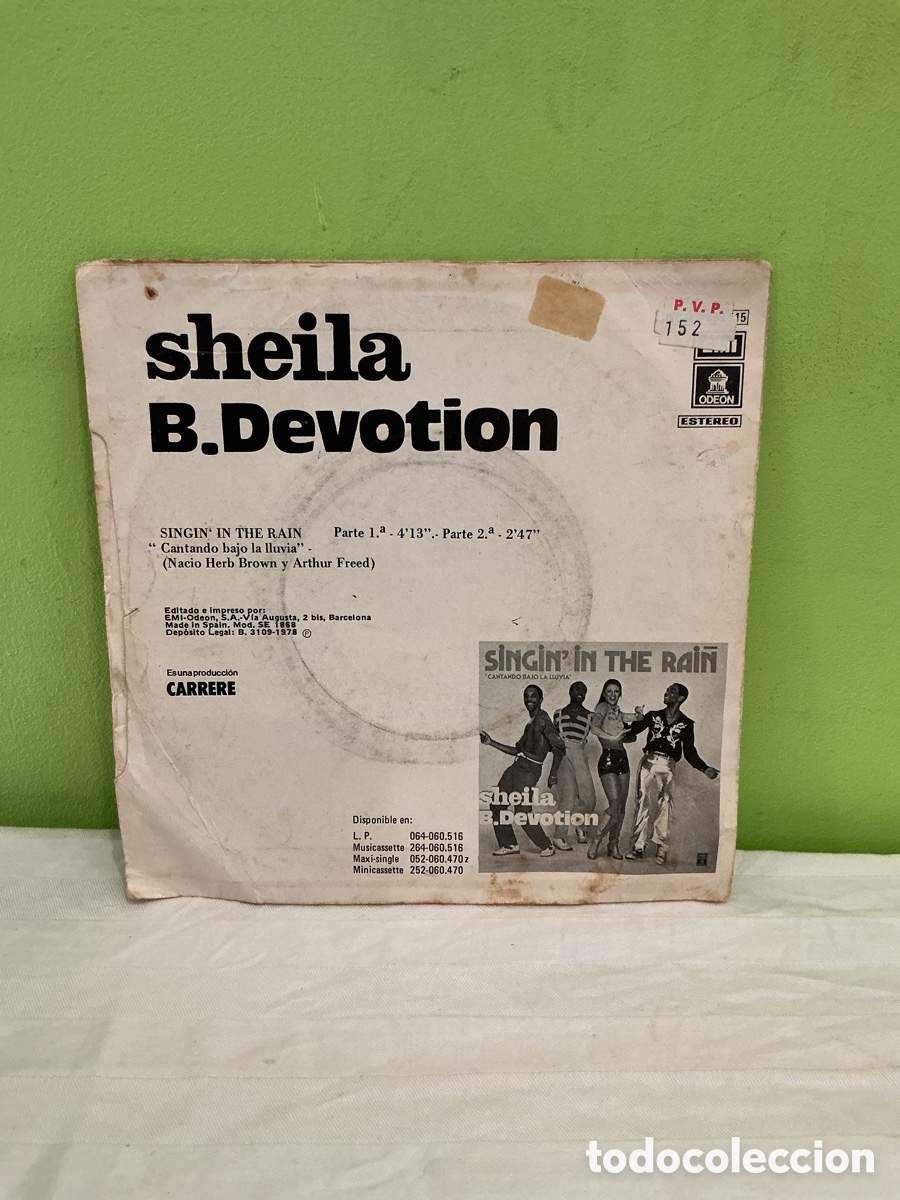 Discos de vinilo: Sheila B. Devotion &ndash; Singin&rsquo; in the Rain &ndash; Single 1978 - Foto 6