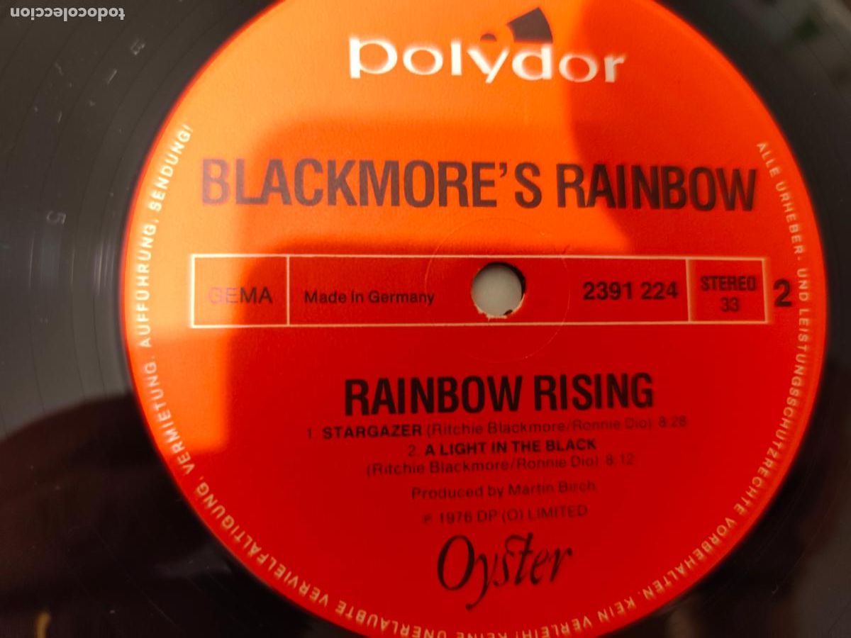 Discos de vinilo: Rainbow &lrm;&ndash; Rising- (1976) LP disco vinilo - Foto 2