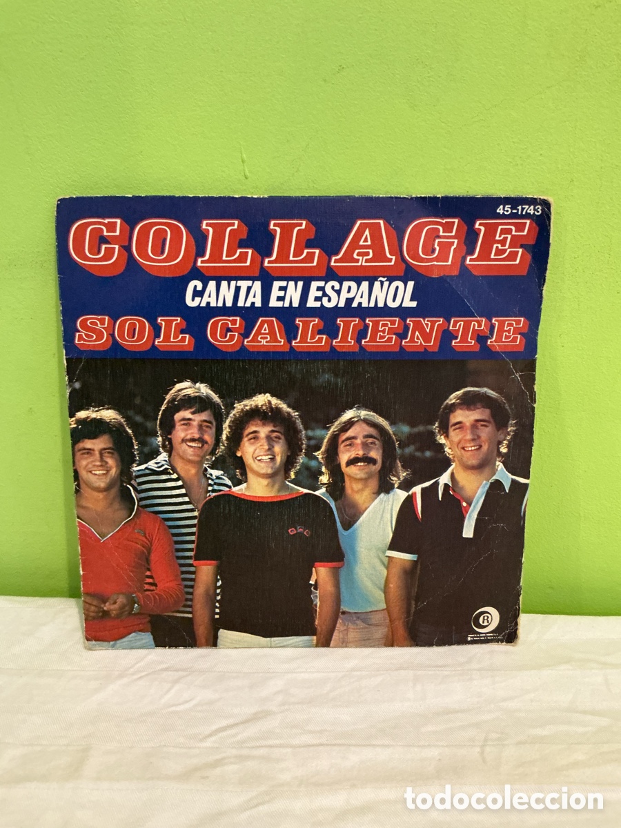 Discos de vinilo: Collage &ndash; Sol caliente &ndash; Canta en espa&ntilde;ol &ndash; Single 1978 - Foto 2