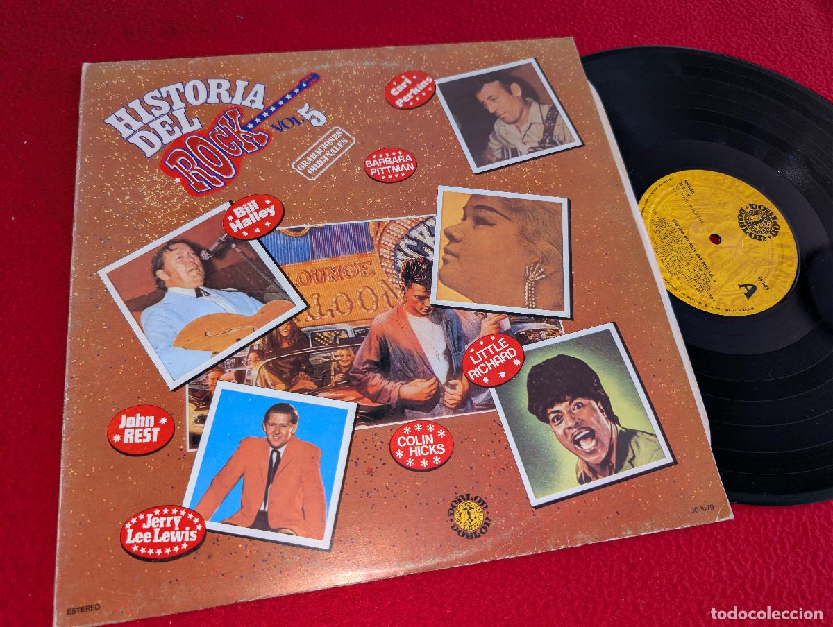 Discos de vinilo: HISTORIA DEL ROCK Vol.5 LP 1982 Doblon ESPA&Ntilde;AS SPAIN Bill Haley+Rest+Hicks+Pittman+Perkins++