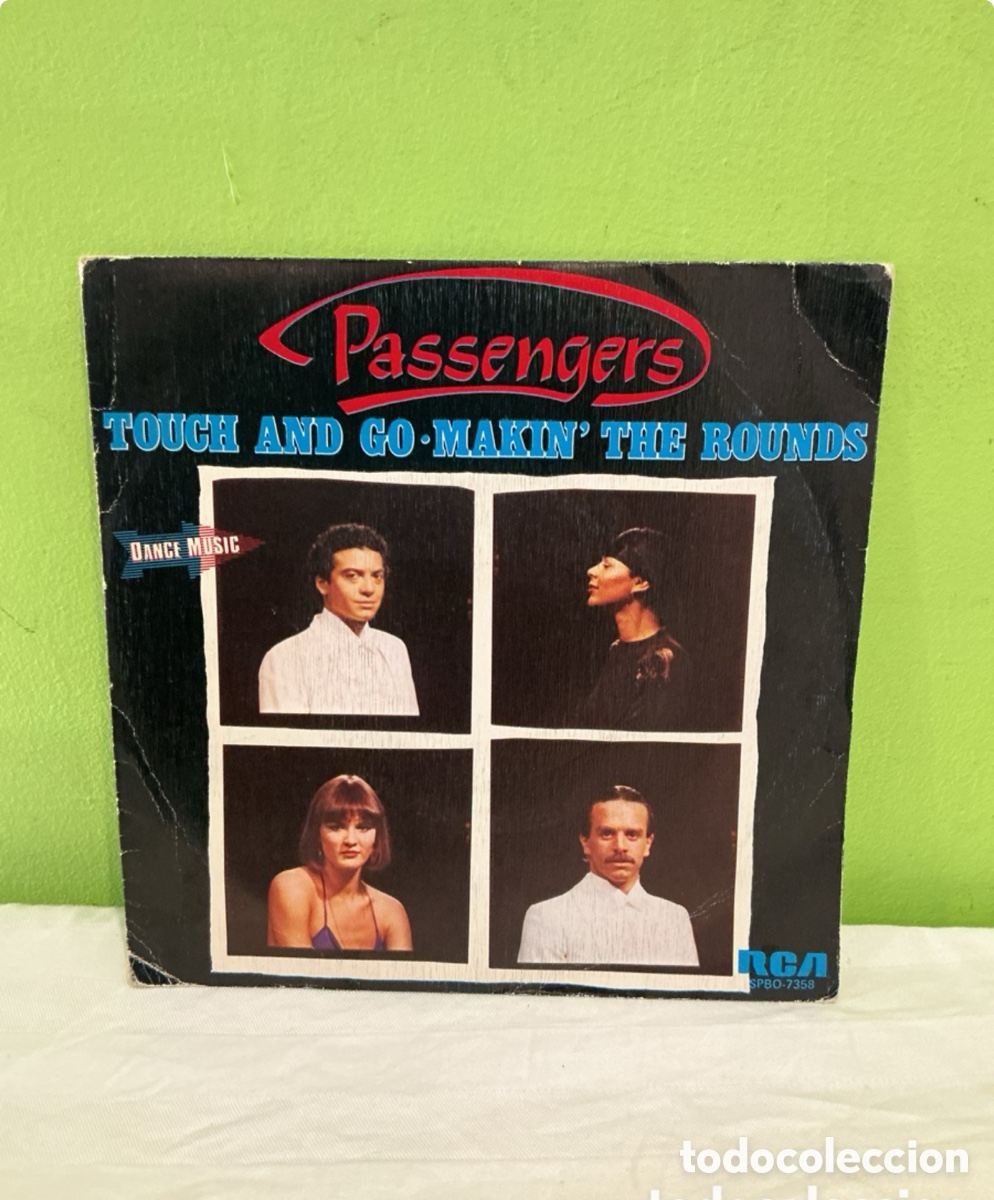 Discos de vinilo: Passengers &ndash; Touch and Go / Makin&rsquo; the Rounds &ndash; Single 1982 - Foto 2