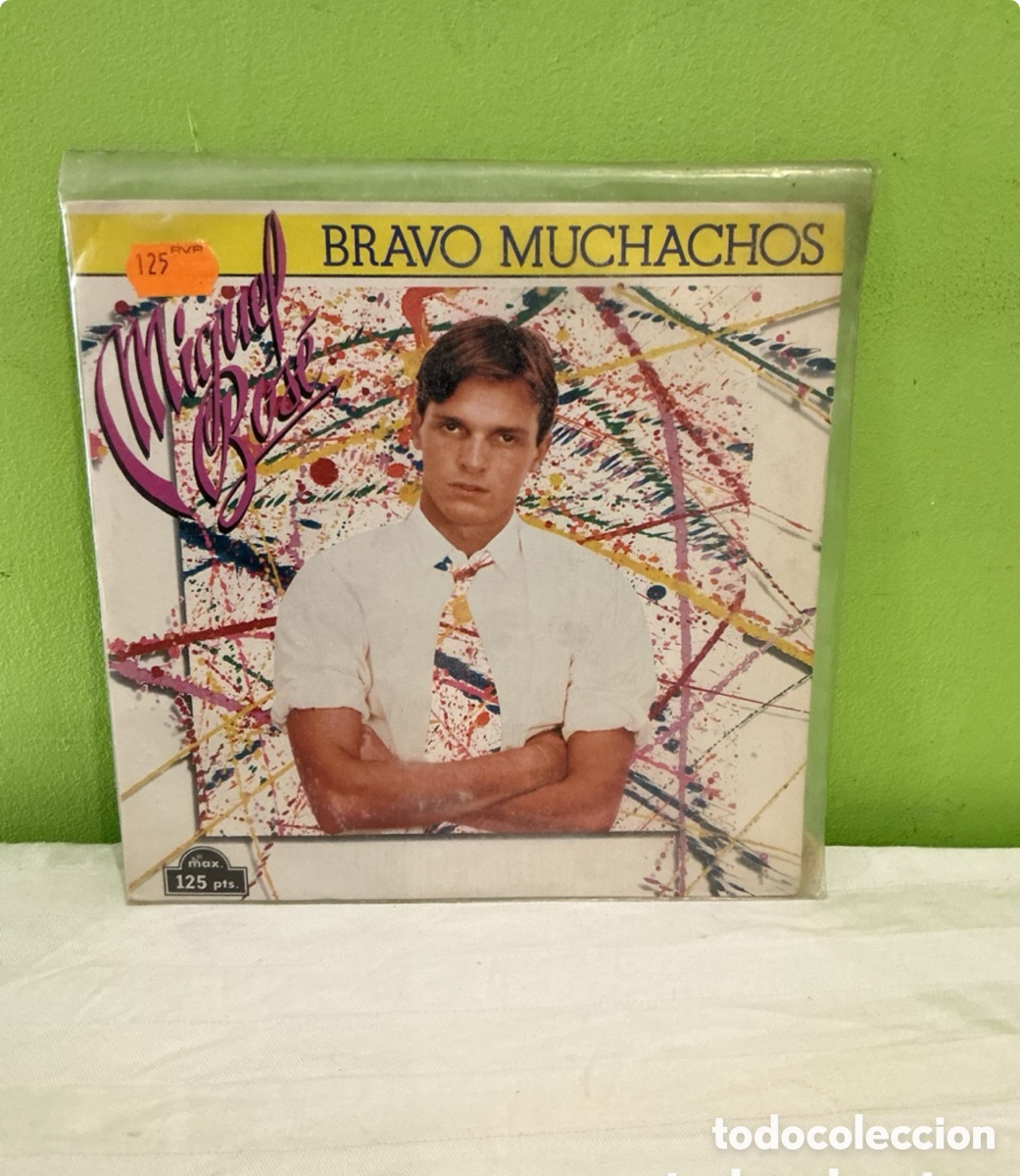 Vinyl records: Miguel Bos&eacute; &ndash; Bravo muchachos &ndash; Single 1982