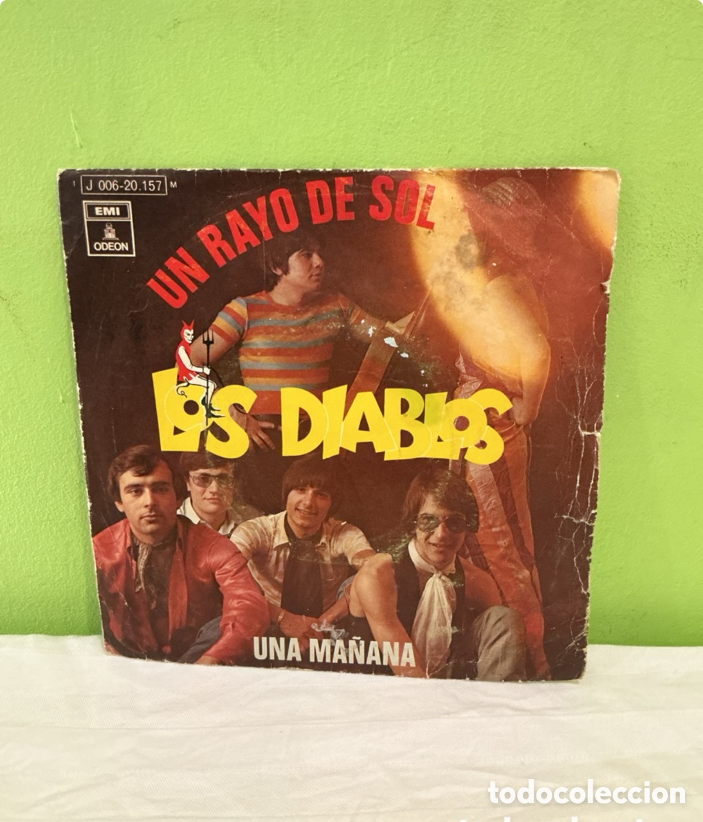 Vinyl-Schallplatten: Los Diablos &ndash; Un rayo de sol / Una ma&ntilde;ana &ndash; Single 1970