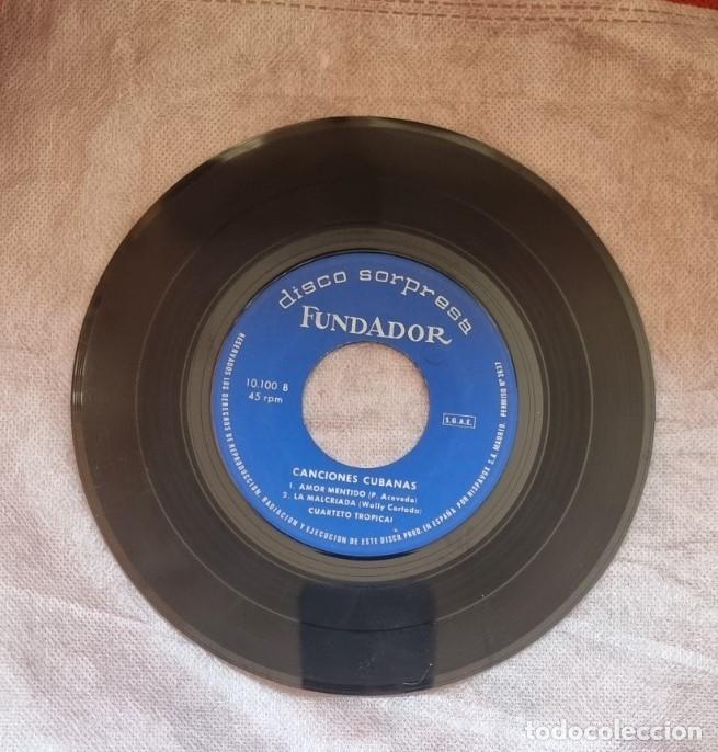 Discos de vinilo: VINILO SINGLE - FUNDADOR 1966 CANCIONES CUBANAS - Foto 2