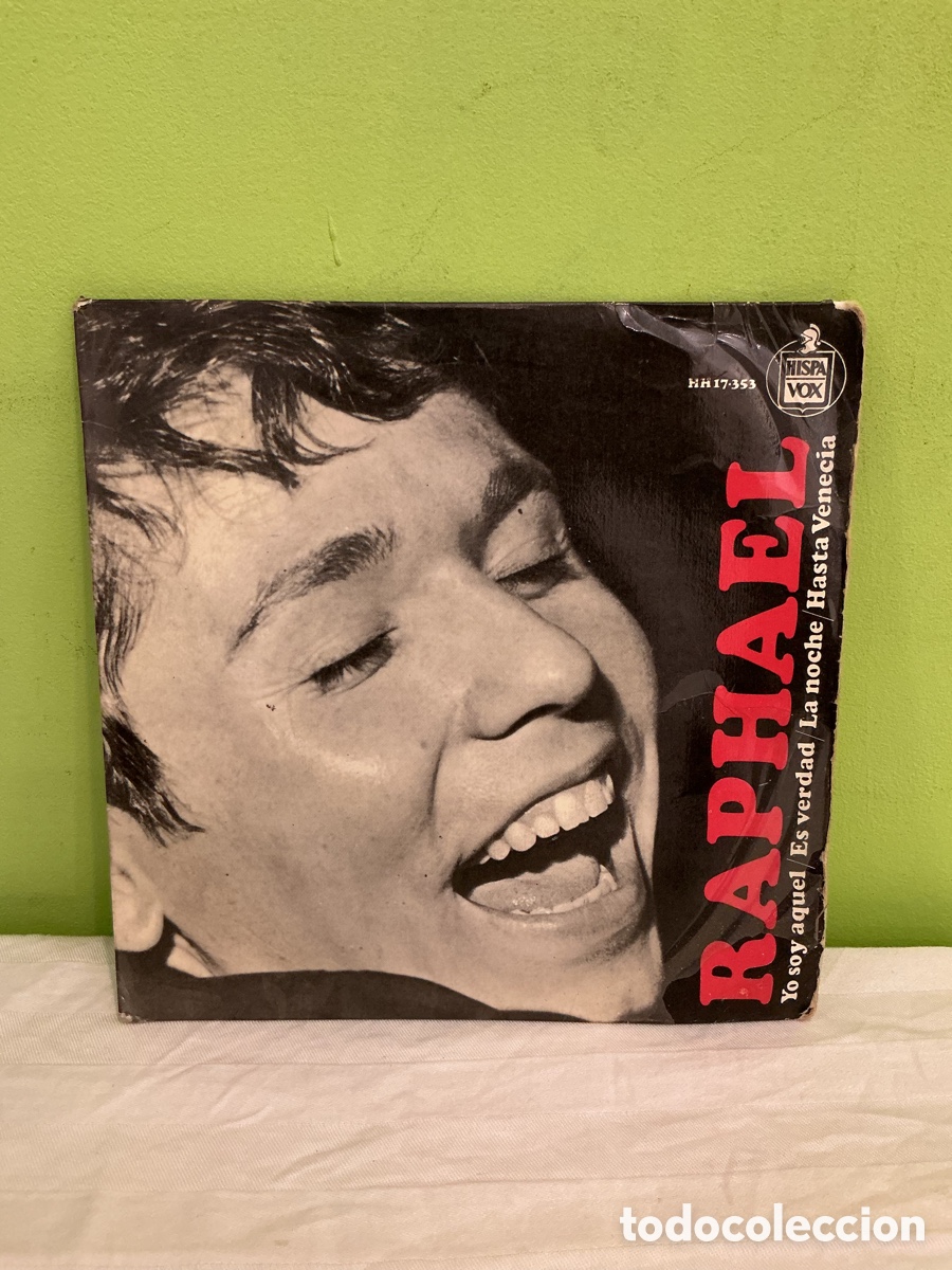 Discos de vinilo: Raphael &ndash; Yo soy aquel &ndash; EP espa&ntilde;ol 1966 - Foto 2