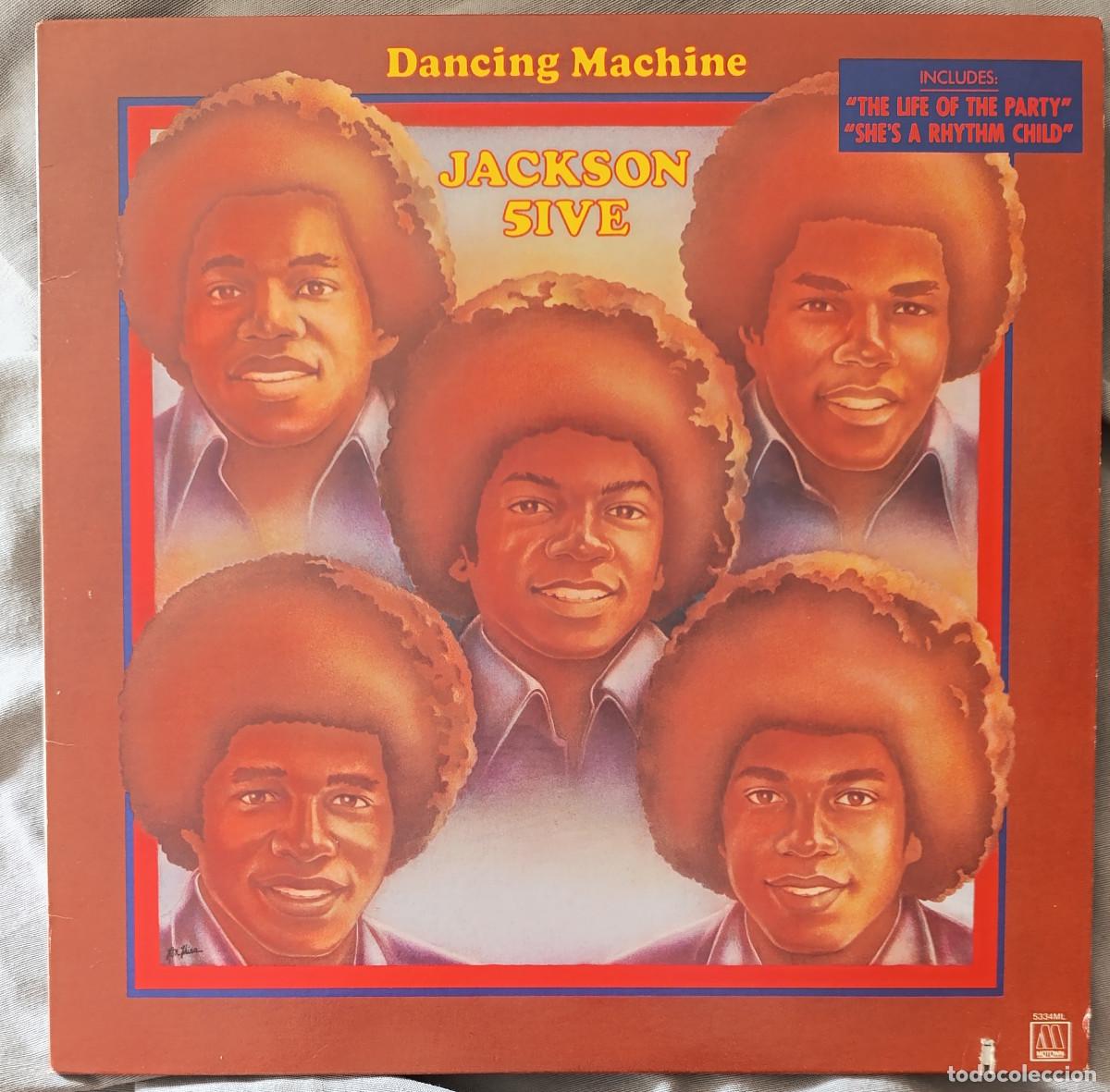 Disques de vinyle: THE JACKSON 5 - DANCING MACHINE. LP Edici&oacute;n USA, a&ntilde;os 80. Collector's item.