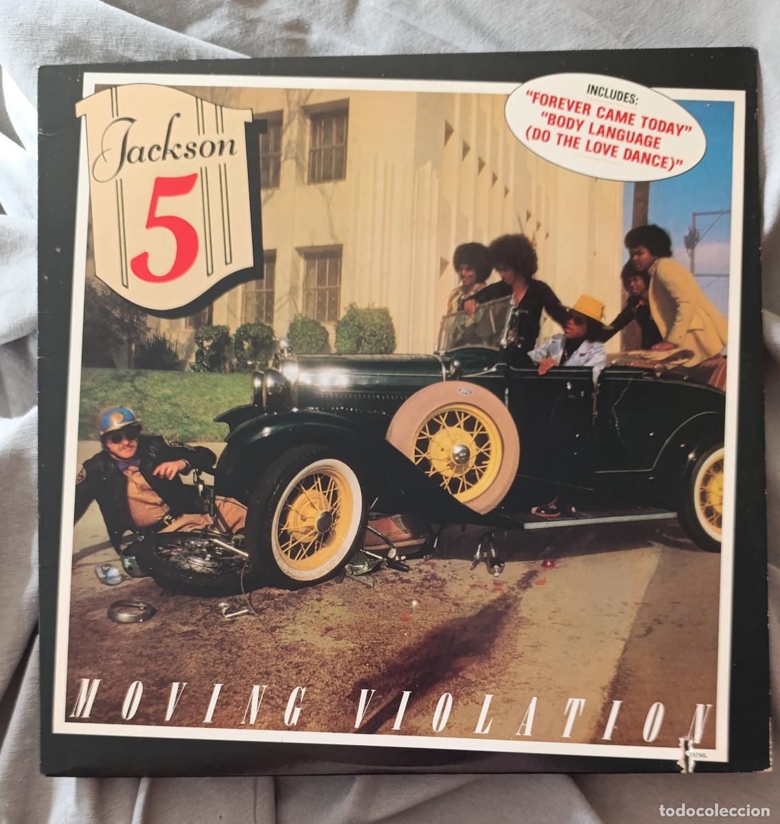 Discos de vinil: THE JACKSON 5 - MOVING VIOLATION. LP Edici&oacute;n USA, a&ntilde;os 80. Collector's item.