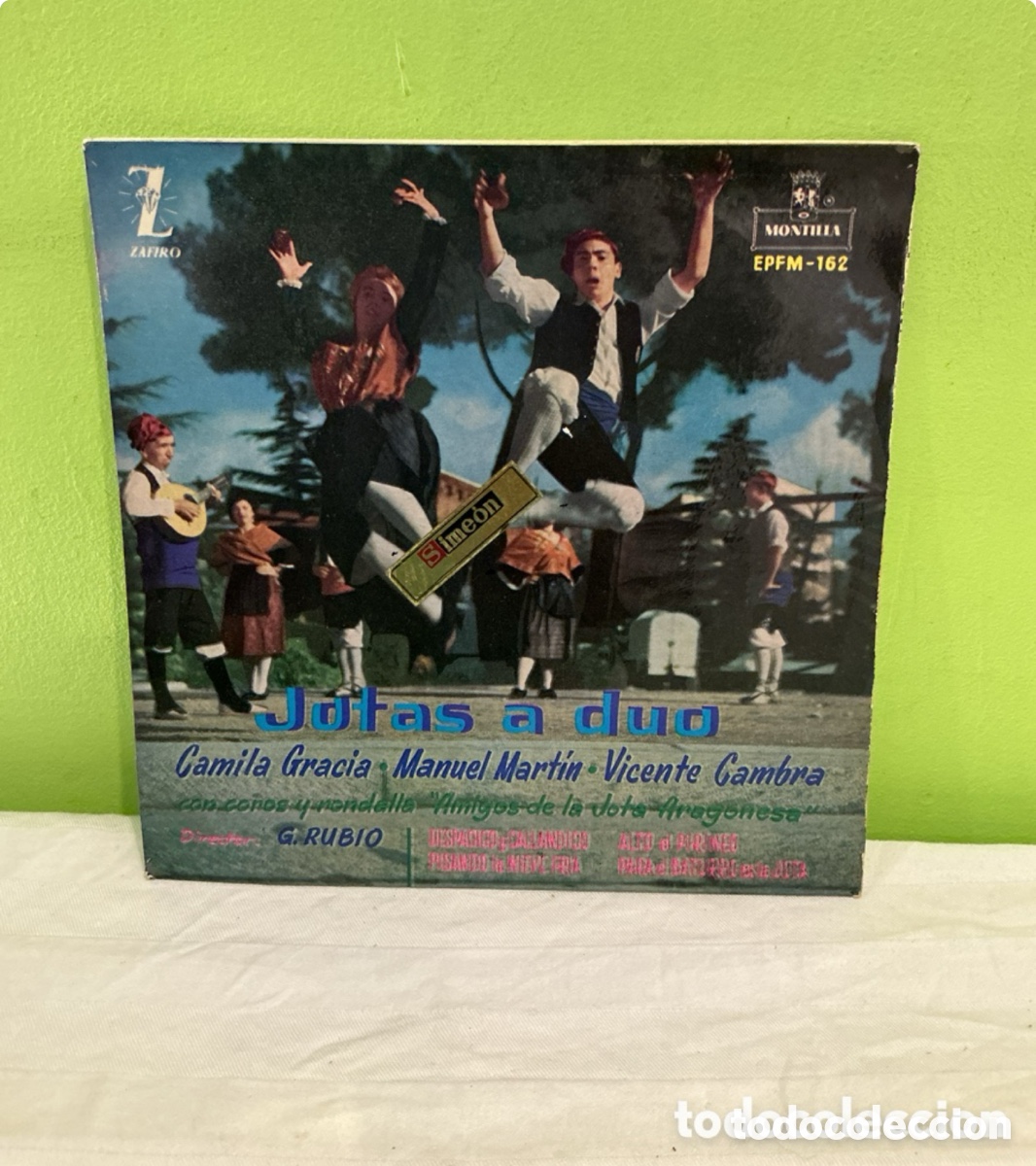 Discos de vinil: Jotas a d&uacute;o &ndash; Camila Gracia, Manuel Mart&iacute;n y Vicente Cambra &ndash; EP 1960