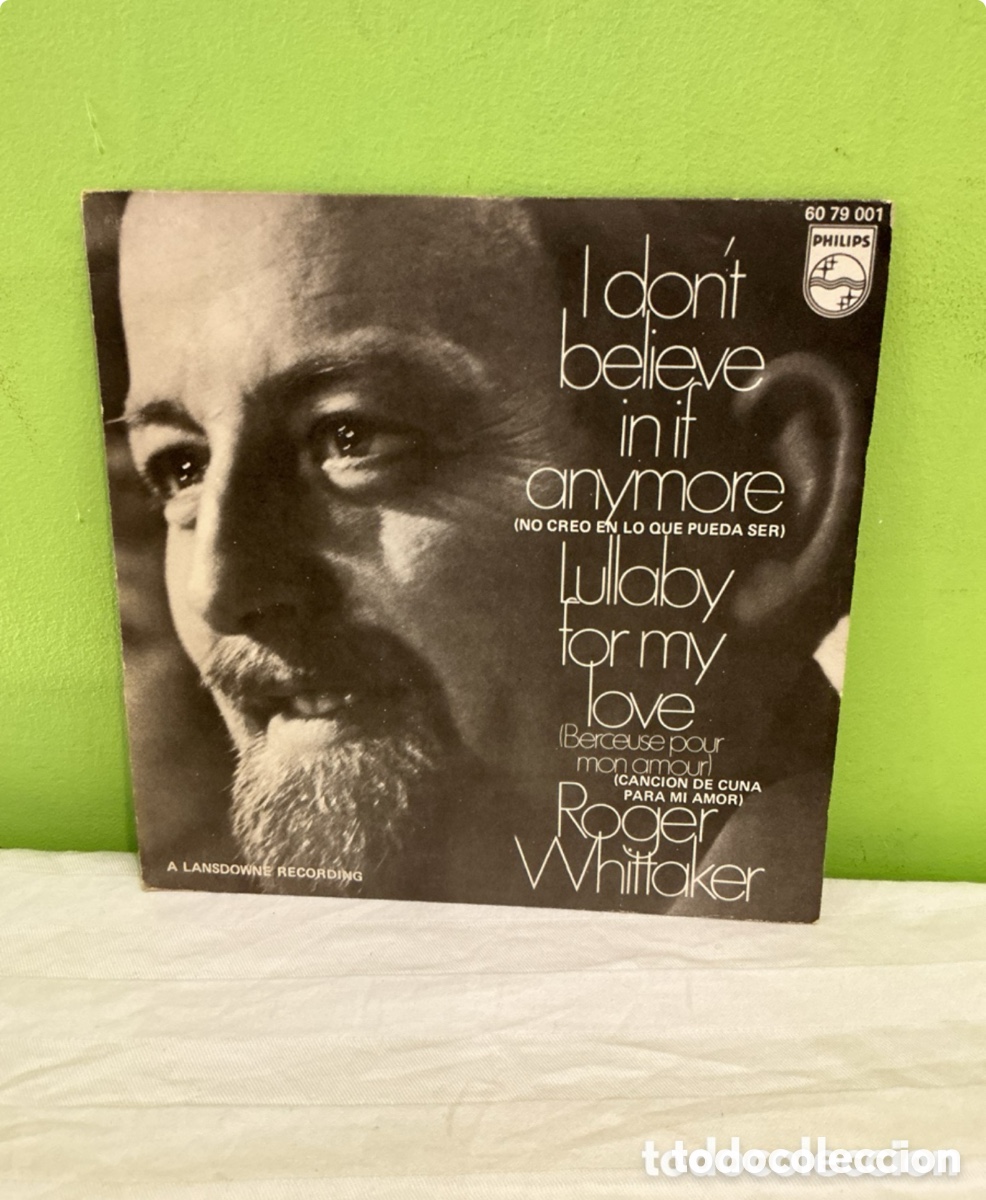 Vinyl-Schallplatten: Roger Whittaker &ndash; I Don&rsquo;t Believe in If Anymore &ndash; Single 1970