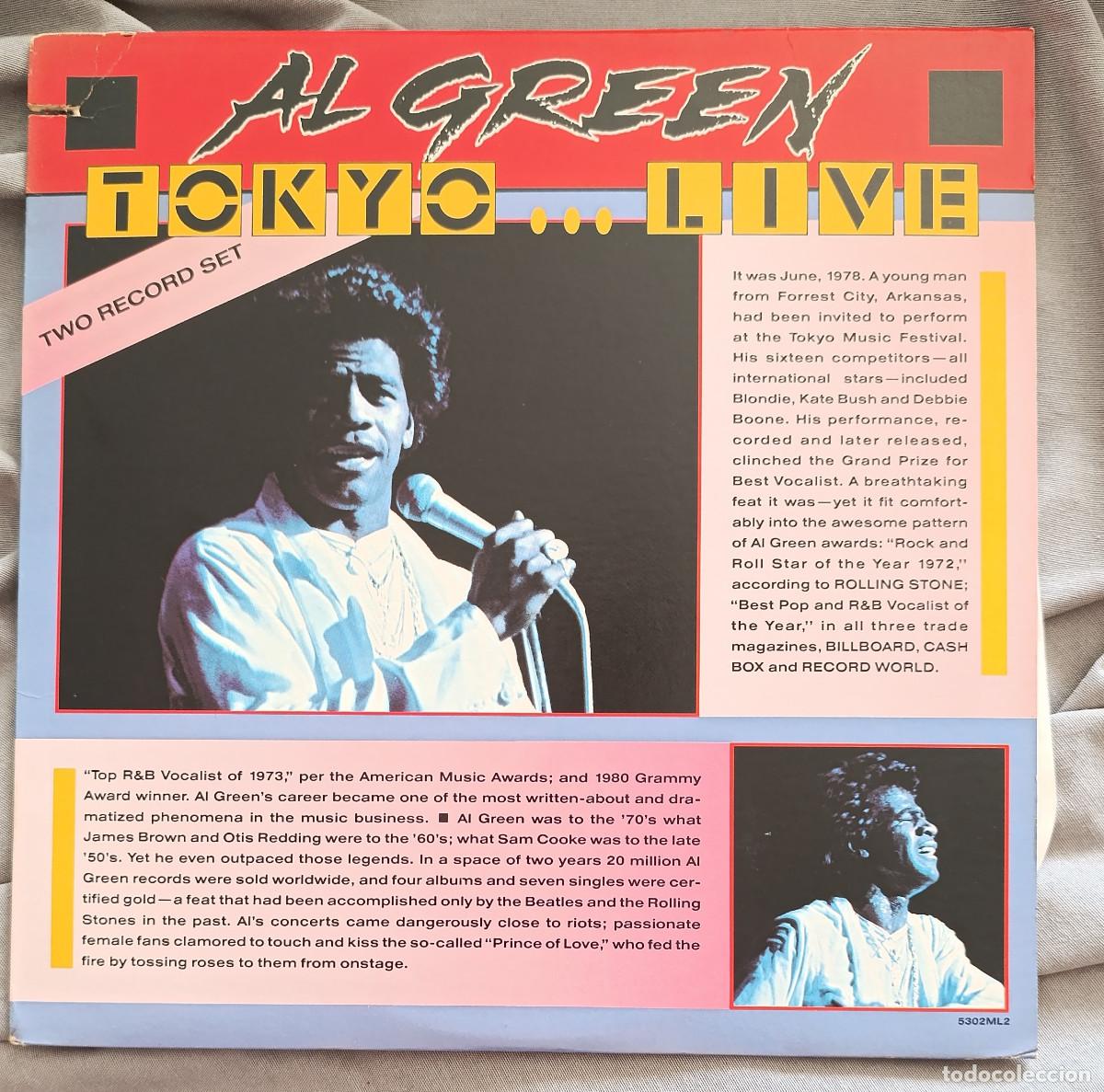 Discos de vinil: AL GREEN - TOKIO LIVE. LP doble 1981