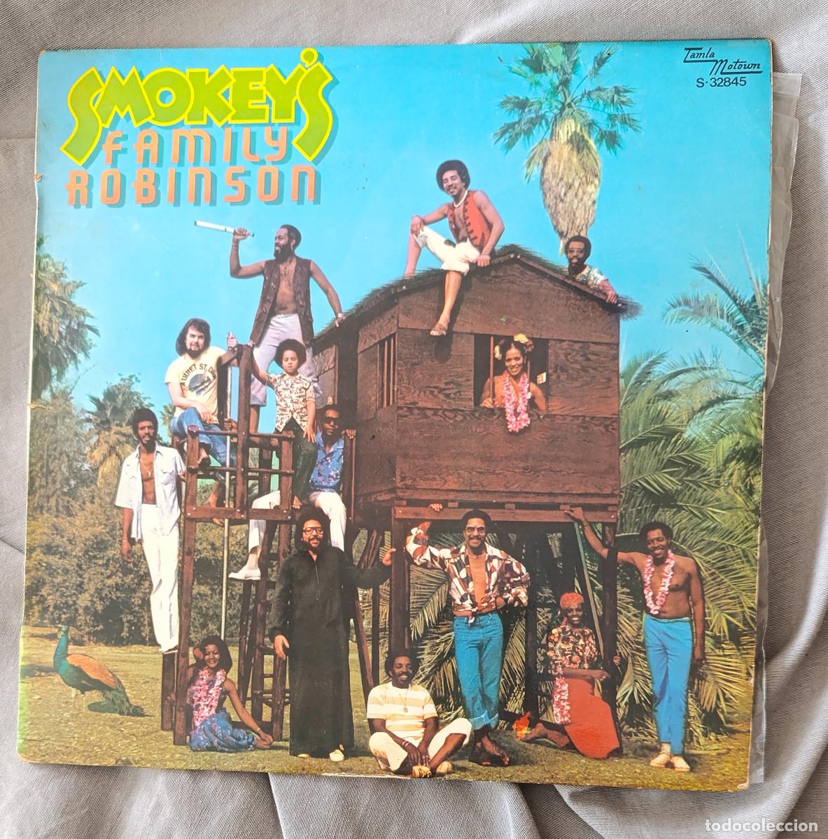 Vinyl-Schallplatten: SMOKEY ROBINSON - SMOKEY'S FAMILY ROBINSON. LP edici&oacute;n espa&ntilde;ola 1976