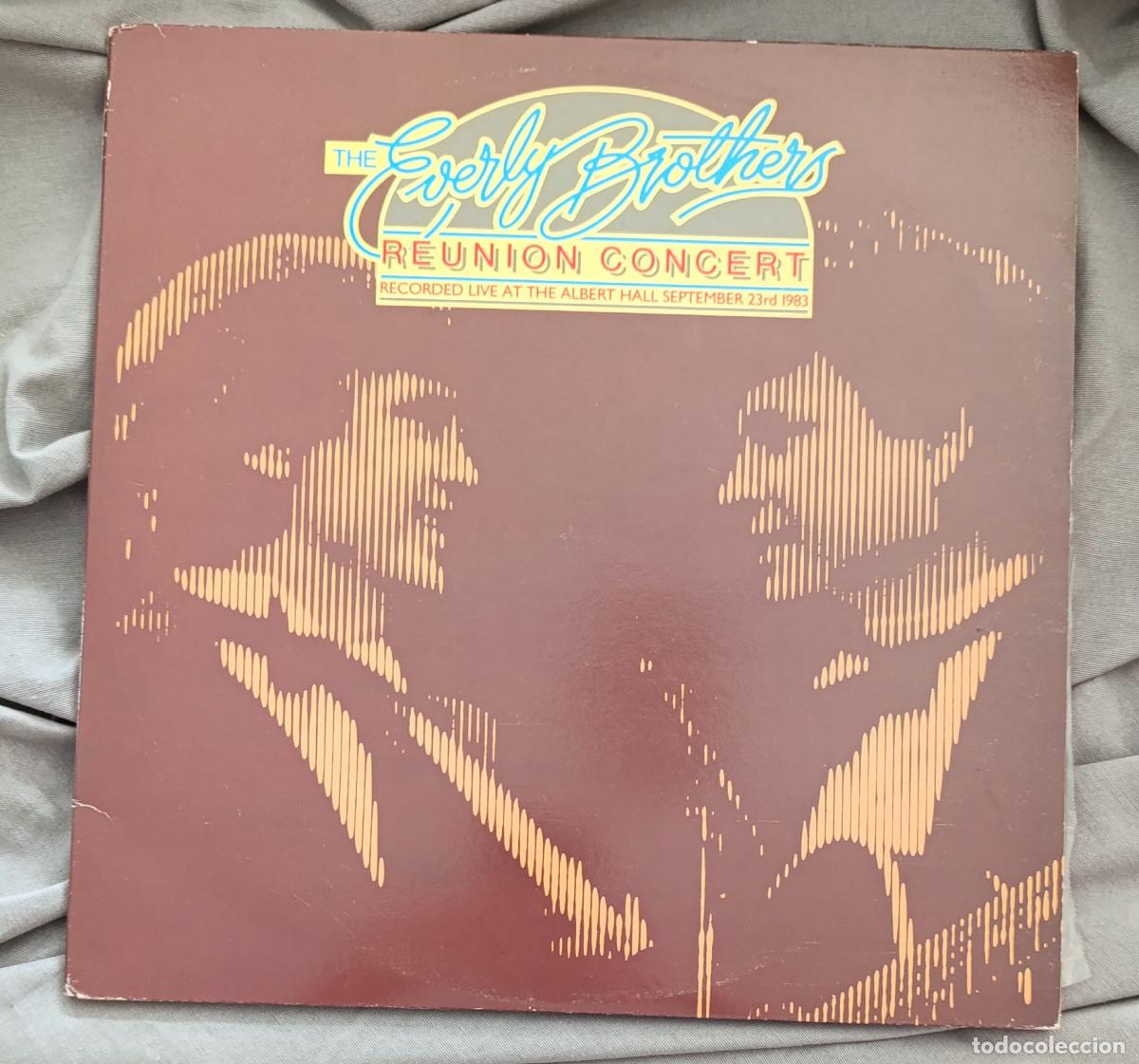 Vinyl-Schallplatten: THE EVERLY BROTHERS - REUNION CONCERT. LP doble ed. espa&ntilde;ola con material promocional.