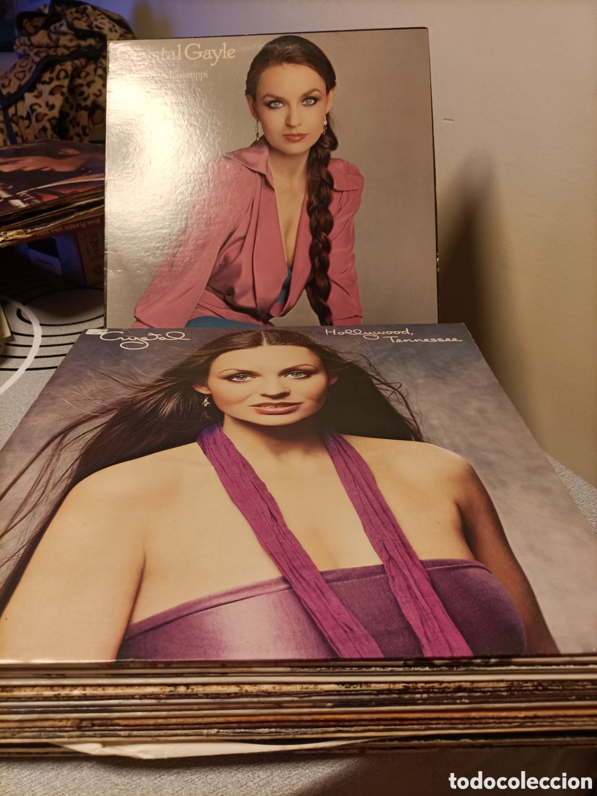 Discos de vinilo: Lote 18 Vinilos a&ntilde;os 60-80,La Mayor&iacute;a ED USA, Country -Folk