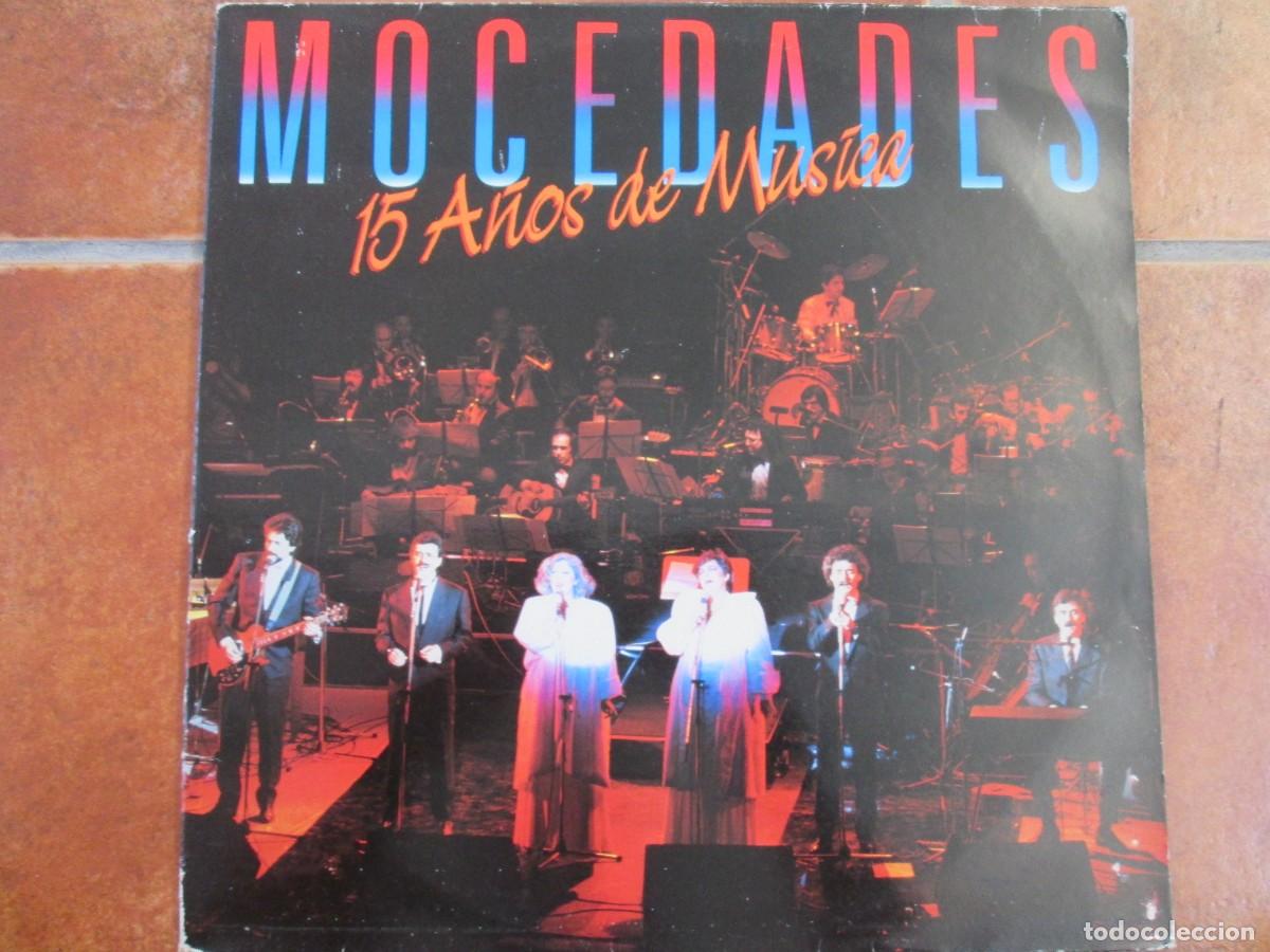 Discos de vinilo: MOCEDADES - 15 A&ntilde;os de M&uacute;sica. Doble LP, ed espa&ntilde;ola 12&rdquo; 1984. Muy Buen estado (VG+/NM)