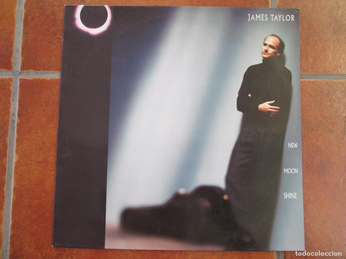 Discos de vinilo: JAMES TAYLOR - New Moon Shine. LP, ed espa&ntilde;ola 12&rdquo; 1991. Insert. magn&iacute;fico estado (VG+/NM)