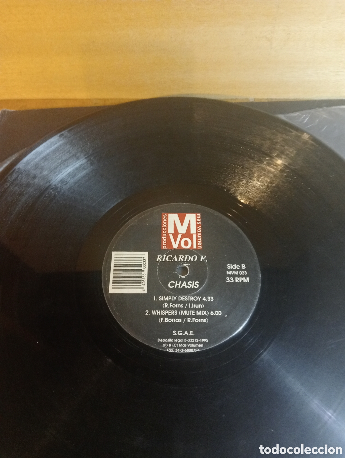 Discos de vinilo: Ricardo F. Remixes. 1995. - Foto 2