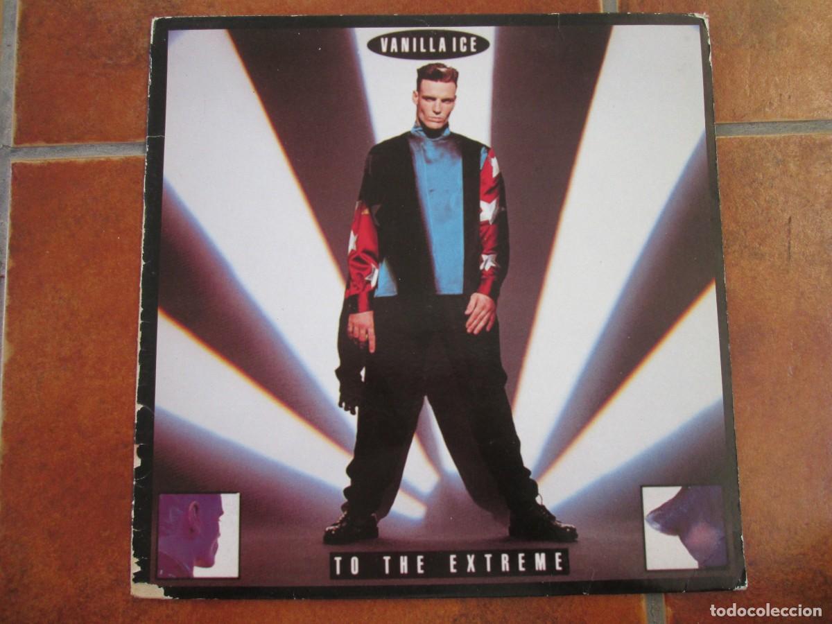 Discos de vinilo: VANILLA ICE - To the extreme. LP, ed espa&ntilde;ola 12&rdquo; 1990. Insert. Buen estado (VG/VG+)