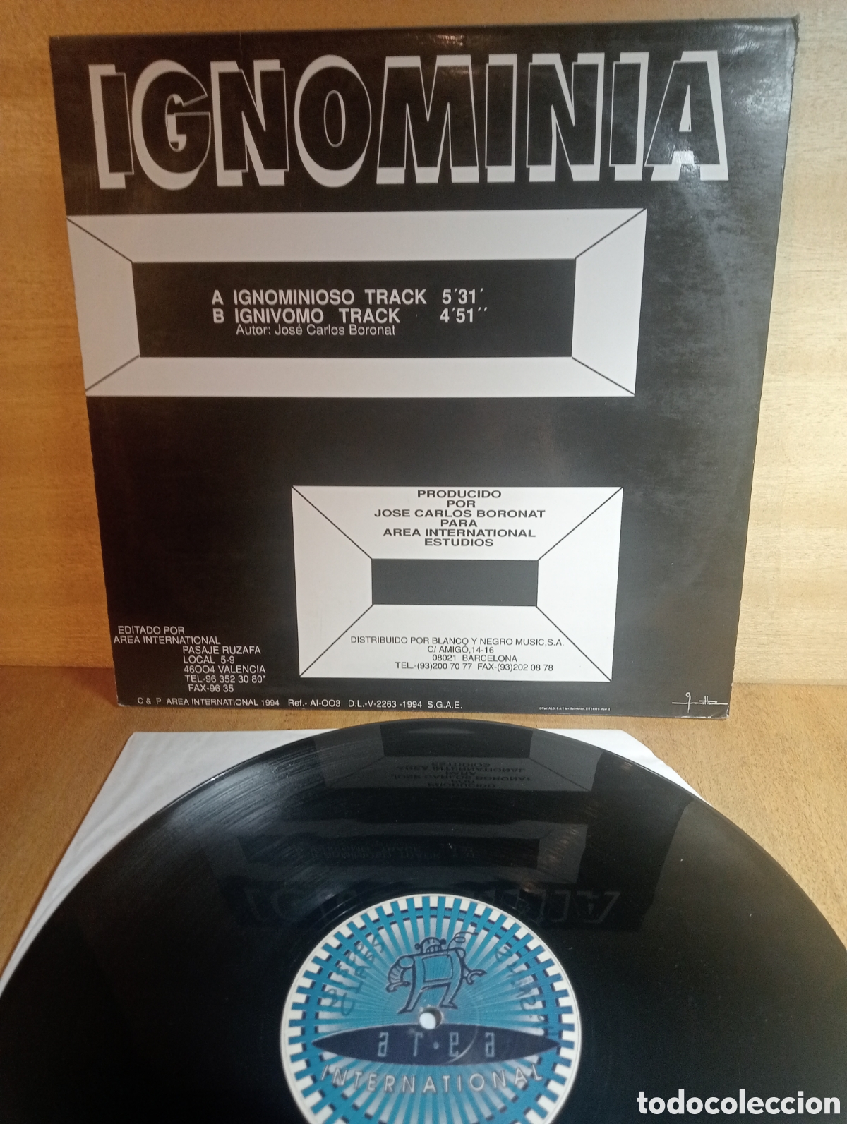 Discos de vinilo: Jos&eacute; Carlos Boronat. Ignominia. - Foto 2