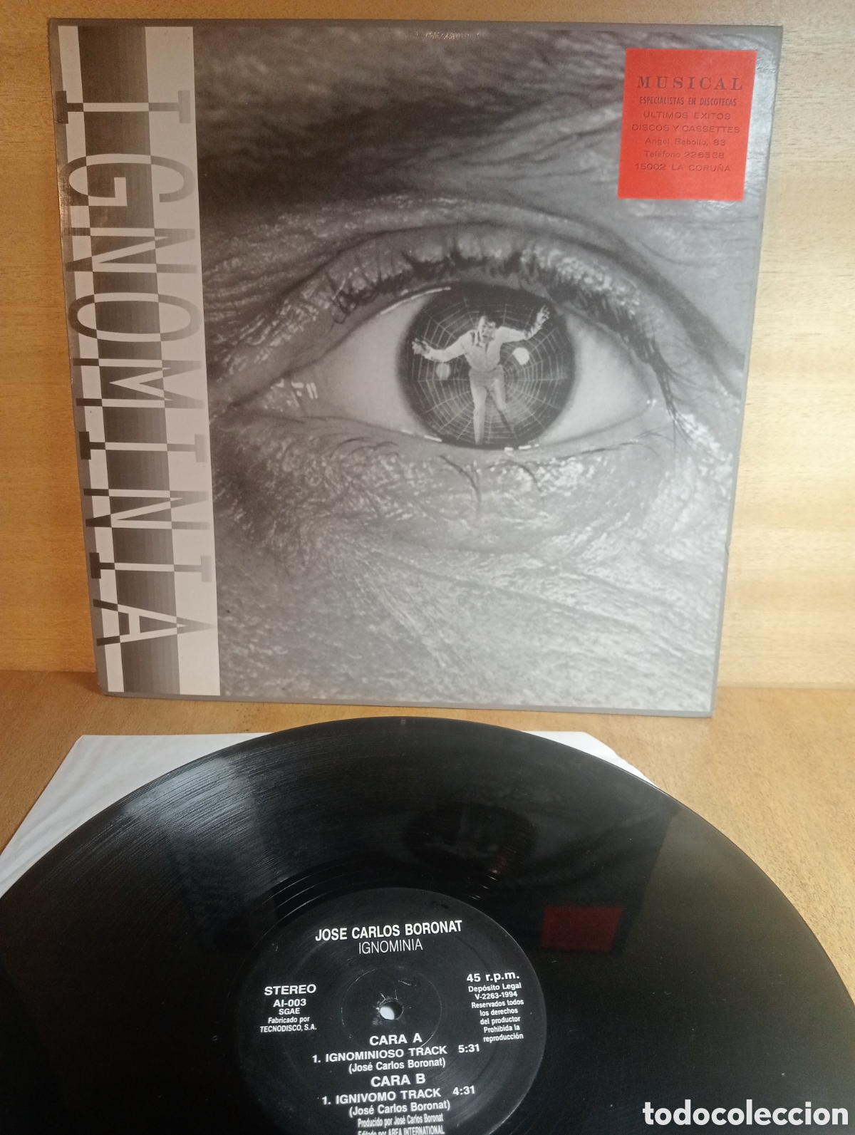 Discos de vinilo: Jos&eacute; Carlos Boronat. Ignominia.