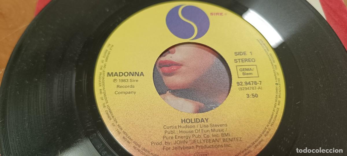 Discos de vinilo: DISCO VINILO CHICO DE MADONNA HOLIDAY - Foto 5