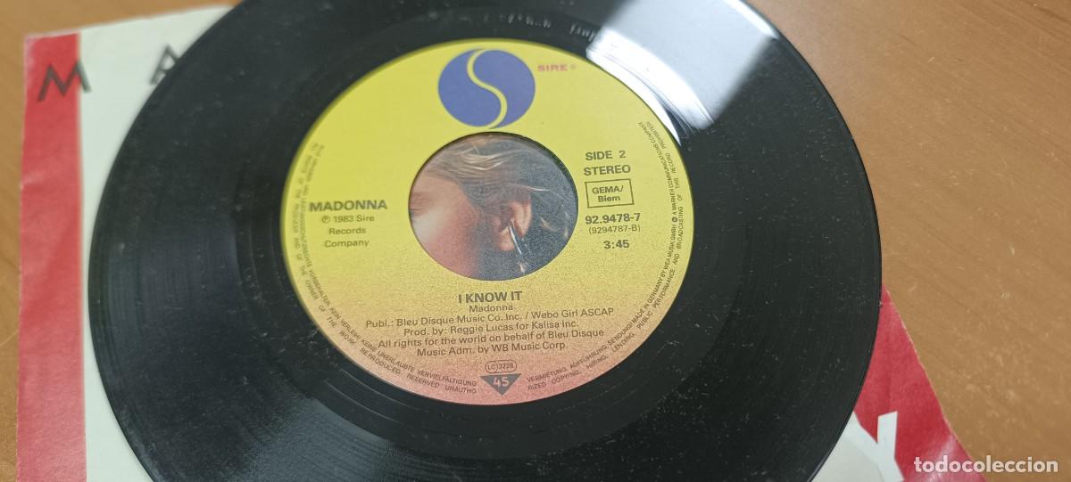 Discos de vinilo: DISCO VINILO CHICO DE MADONNA HOLIDAY - Foto 6