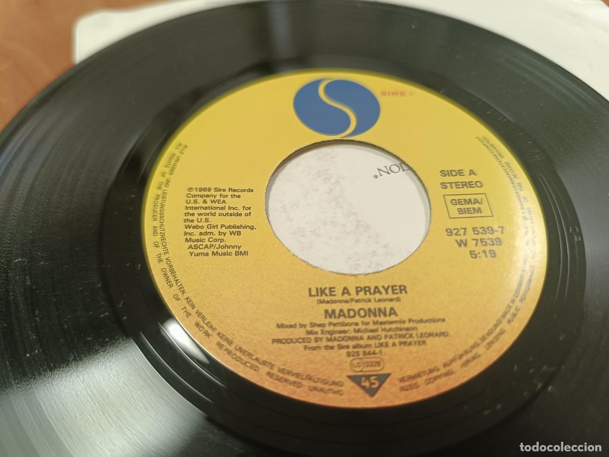 Discos de vinilo: DISCO VINILO CHICO DE MADONNA LIKE A PRAYER - Foto 5