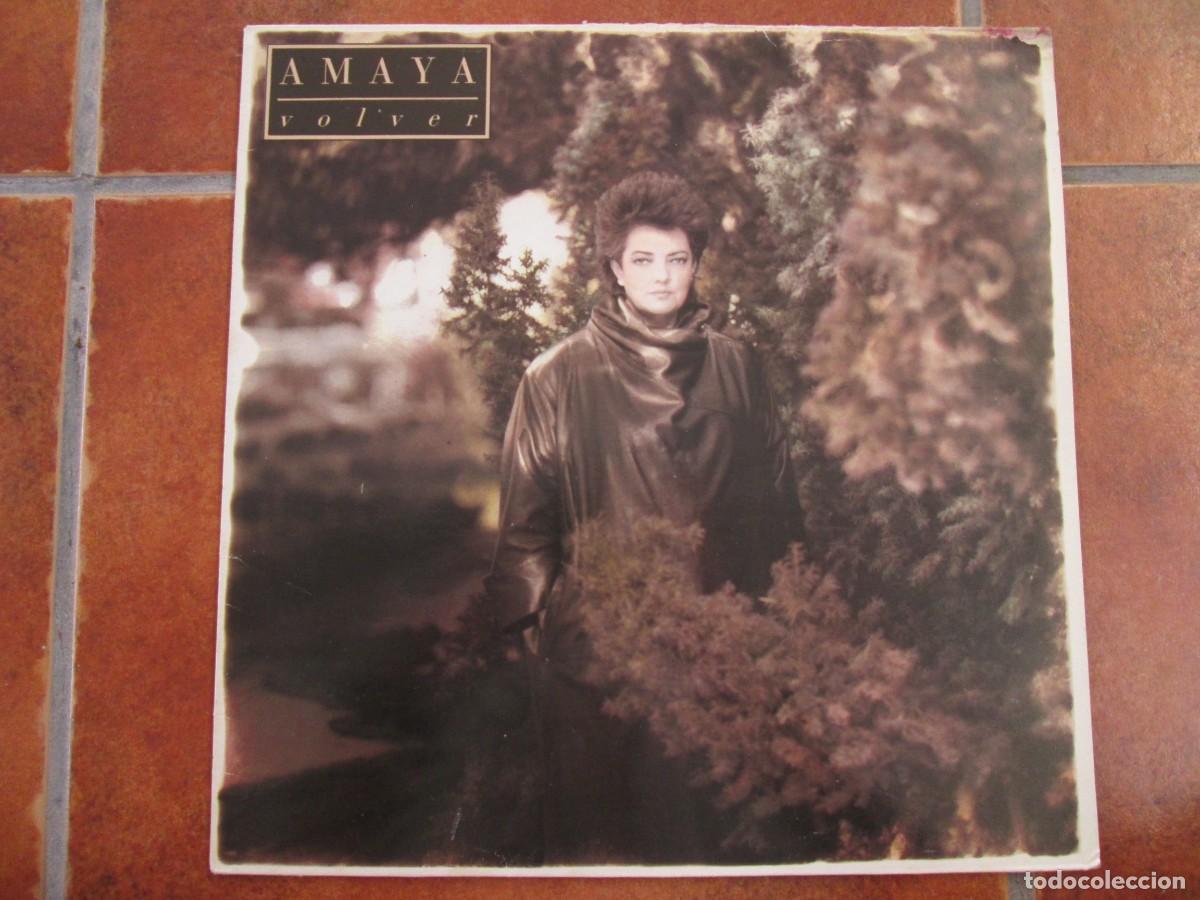 Discos de vinilo: AMAYA - Volver. LP, edici&oacute;n espa&ntilde;ola 12&rdquo; 1986. Insert. Magn&iacute;fico estado (VG+/NM)