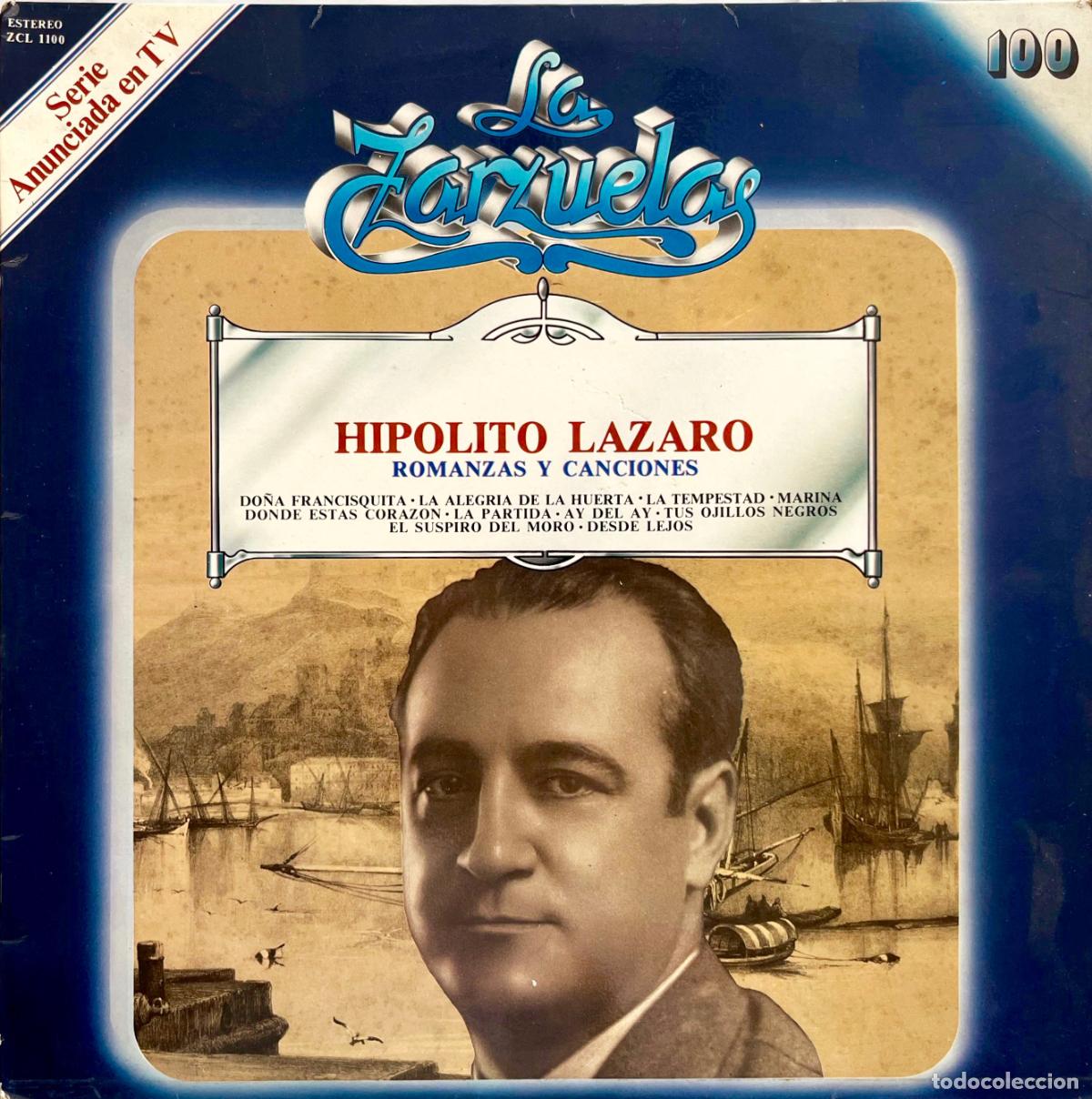 Discos de vinilo: HIPOLITO LAZARO. ROMANZAS Y CANCIONES. TEMPESTAD. DESDE LEJOS. MARINA... LP ESPA&Ntilde;A