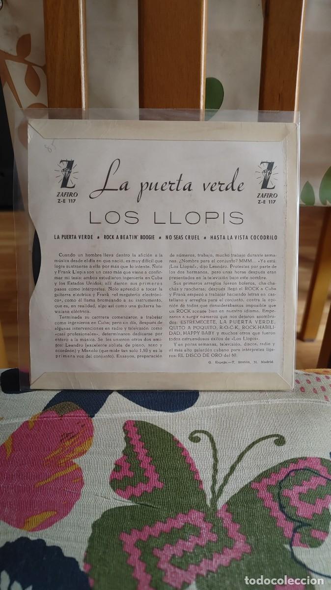 Discos de vinilo: LOS LLOPIS-EP LA PUERTA VERDE +3 - Foto 2
