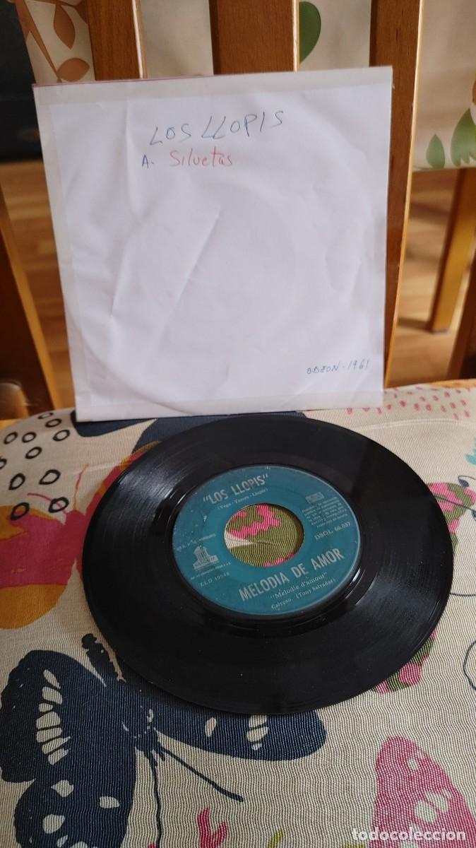 Discos de vinilo: LOS LLOPIS-SINGLE SILUETAS-JUKE BOX - Foto 1