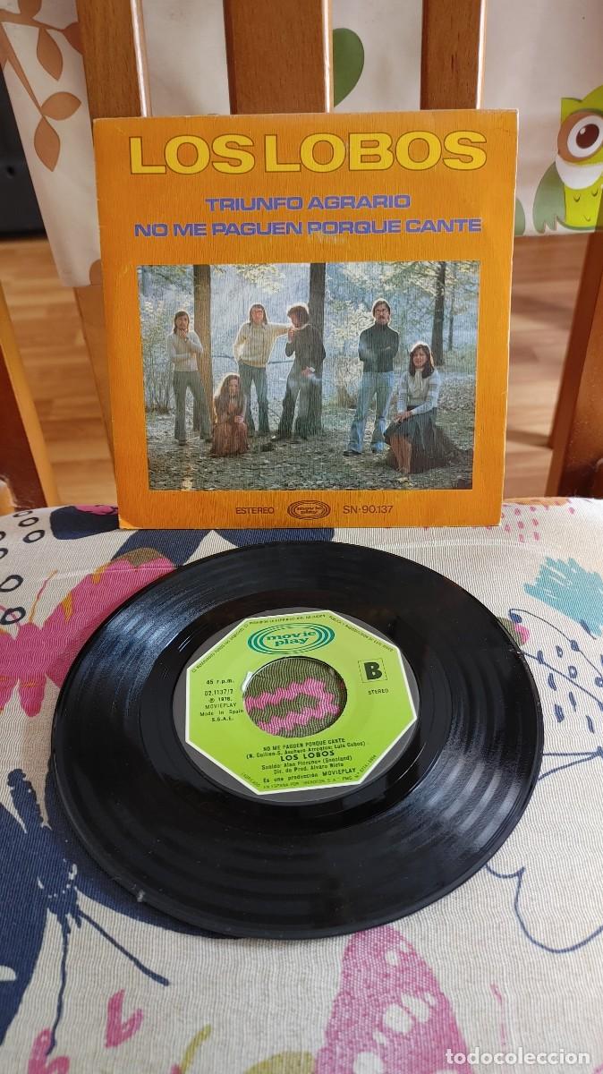Discos de vinilo: LOS LOBOS-SINGLE TRIUNFO AGRARIO - Foto 1