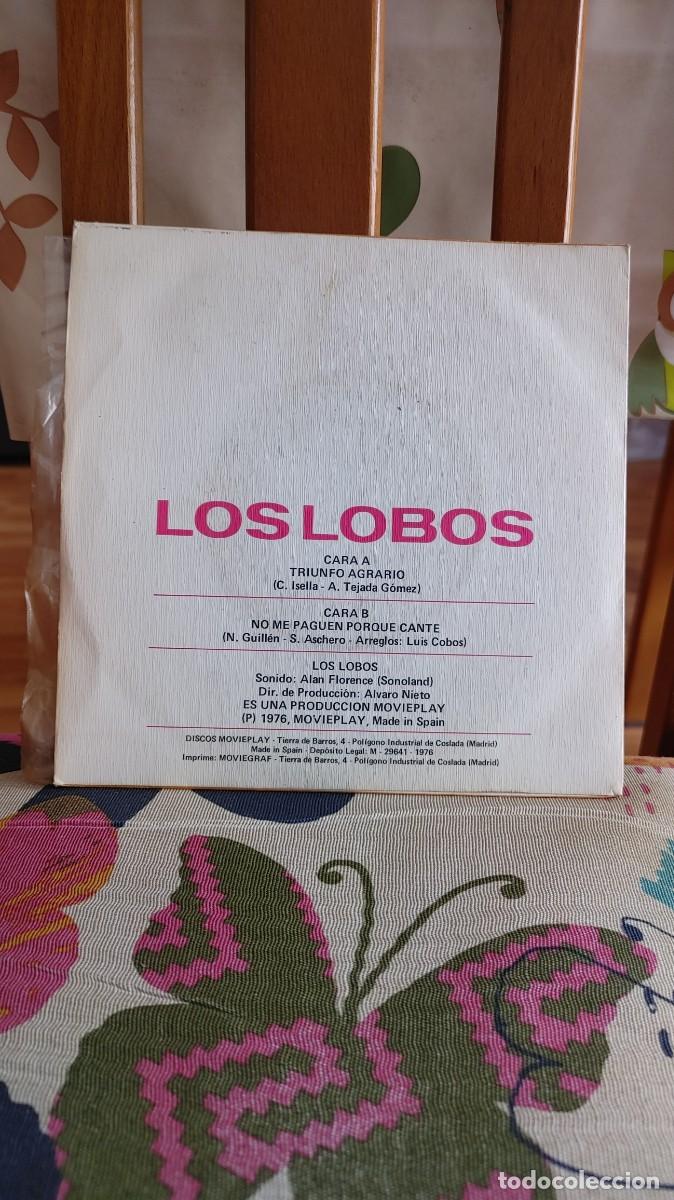 Discos de vinilo: LOS LOBOS-SINGLE TRIUNFO AGRARIO - Foto 2