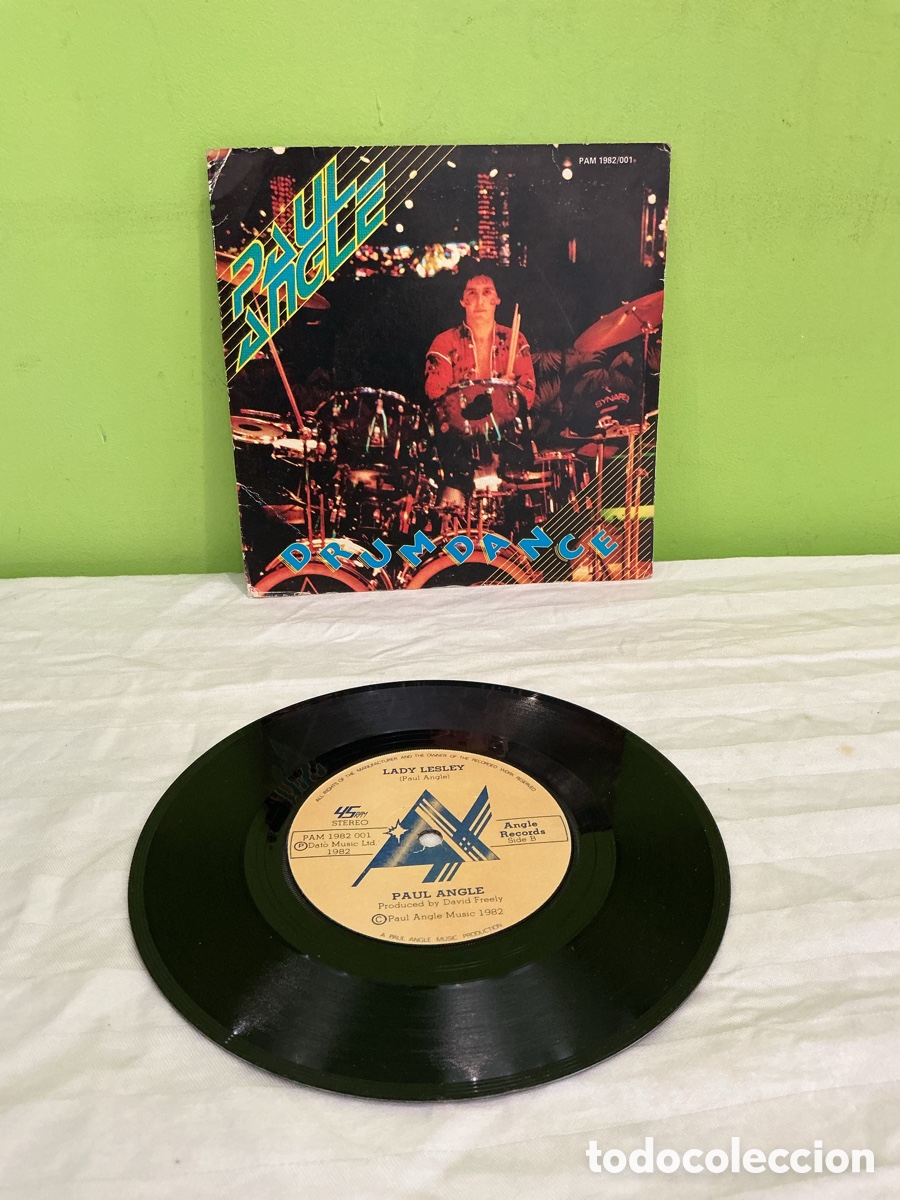 Discos de vinilo: Paul Angle &ndash; Drum Dance &ndash; Single 1982 - Foto 3