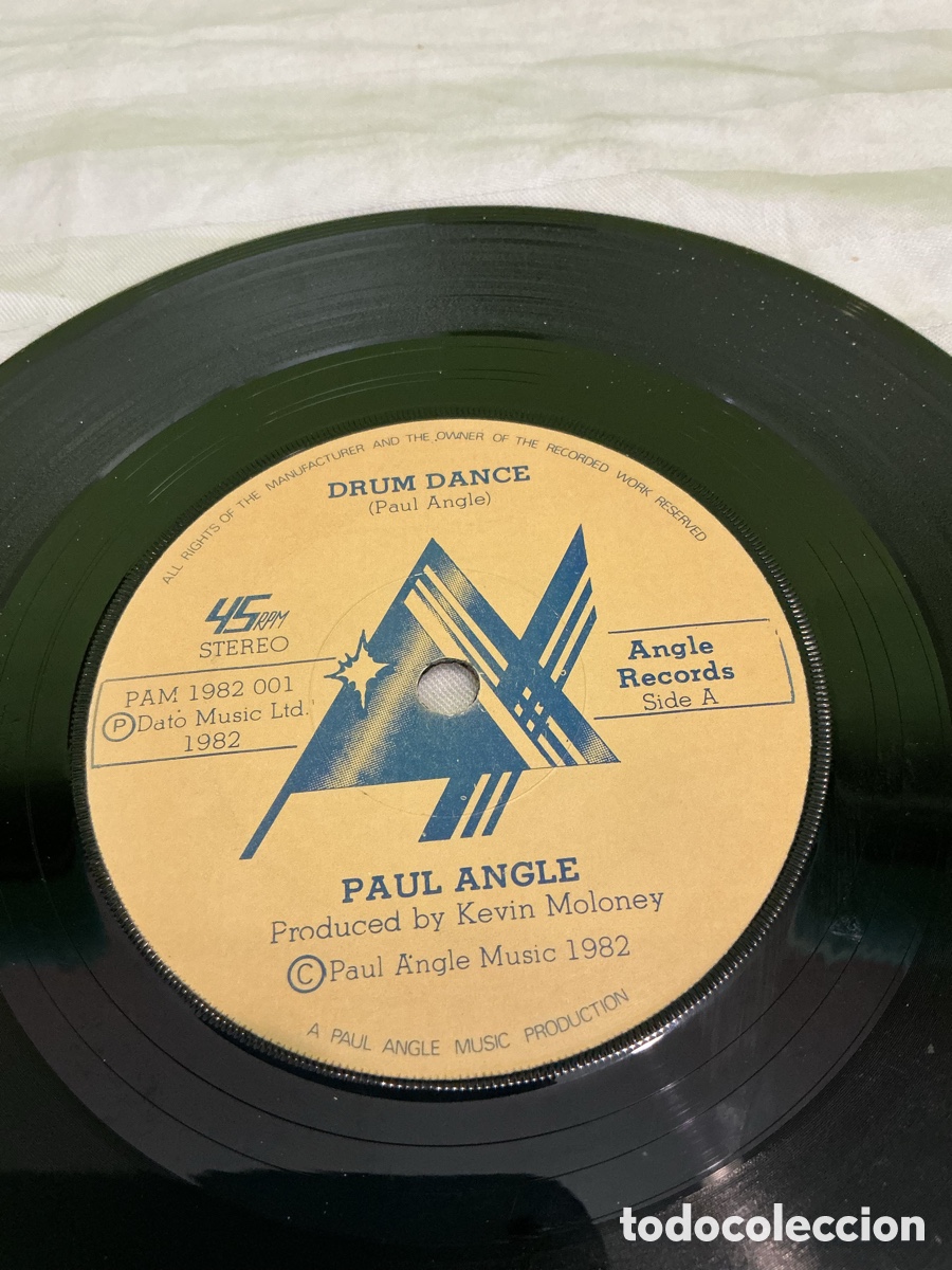 Discos de vinilo: Paul Angle &ndash; Drum Dance &ndash; Single 1982 - Foto 5