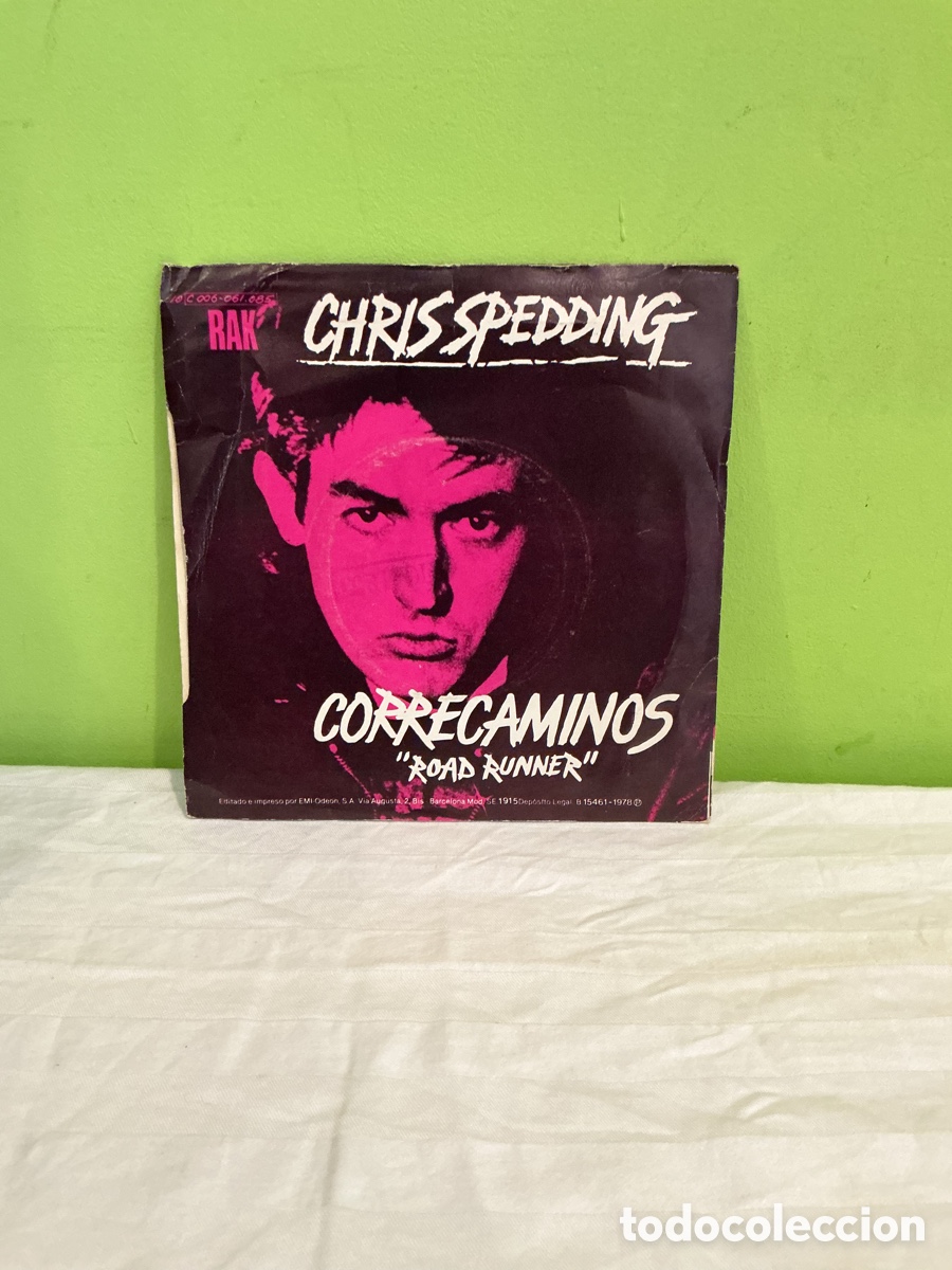 Discos de vinilo: Chris Spedding &ndash; Correcaminos &ndash; Single 1978 - Foto 7