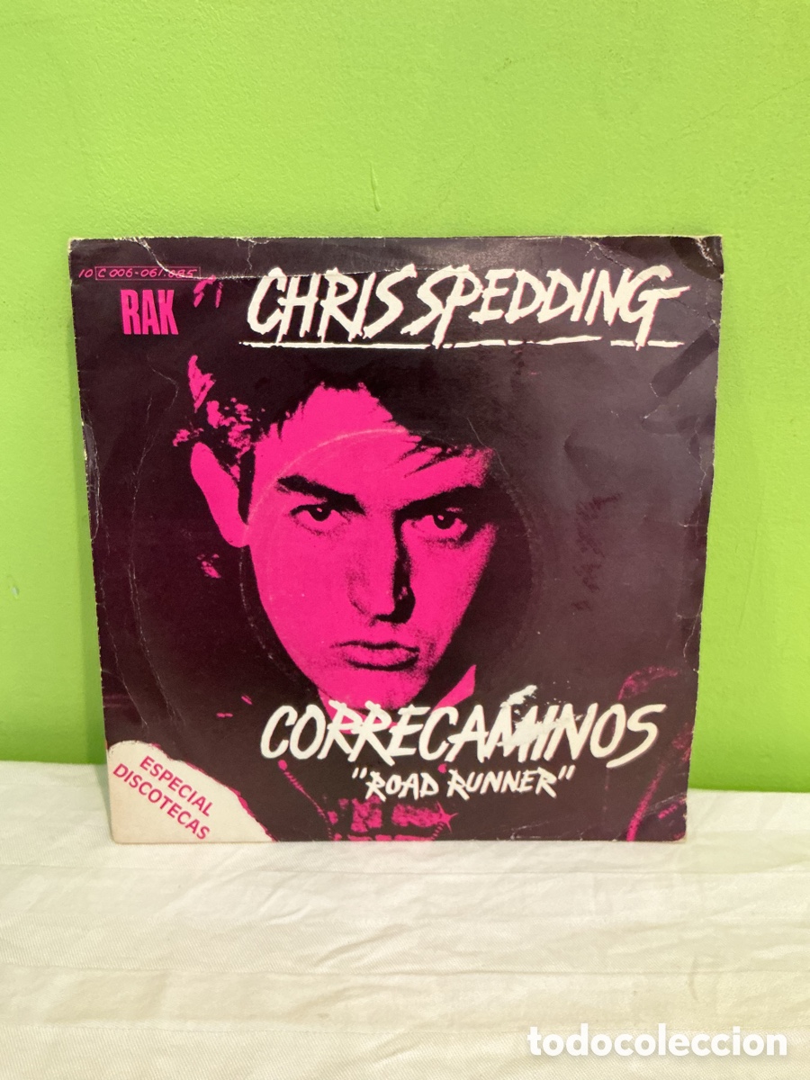 Discos de vinilo: Chris Spedding &ndash; Correcaminos &ndash; Single 1978 - Foto 2