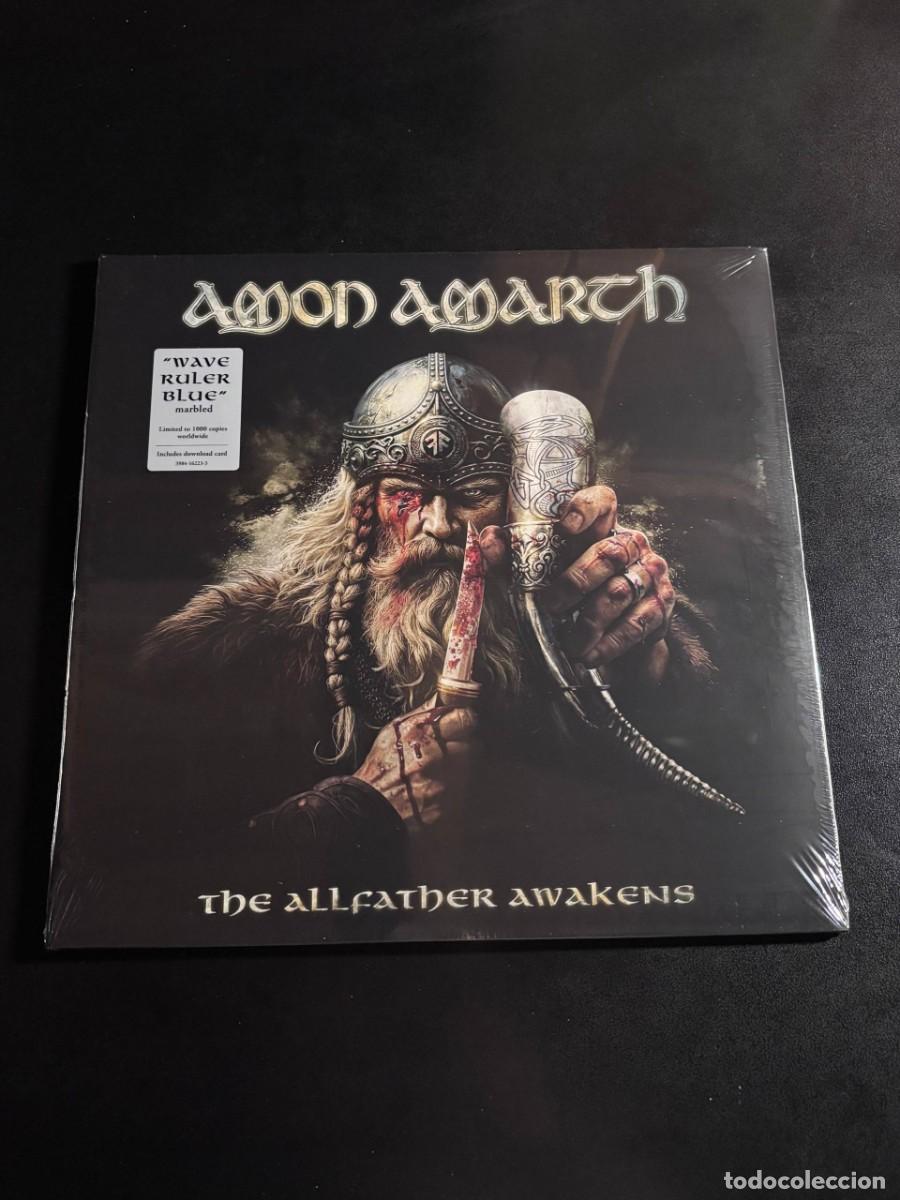 Discos de vinilo: Amon Amarth The Allfather Awakens Disco de vinilo azul LP Edicion limitada 12&rdquo; death metal viking