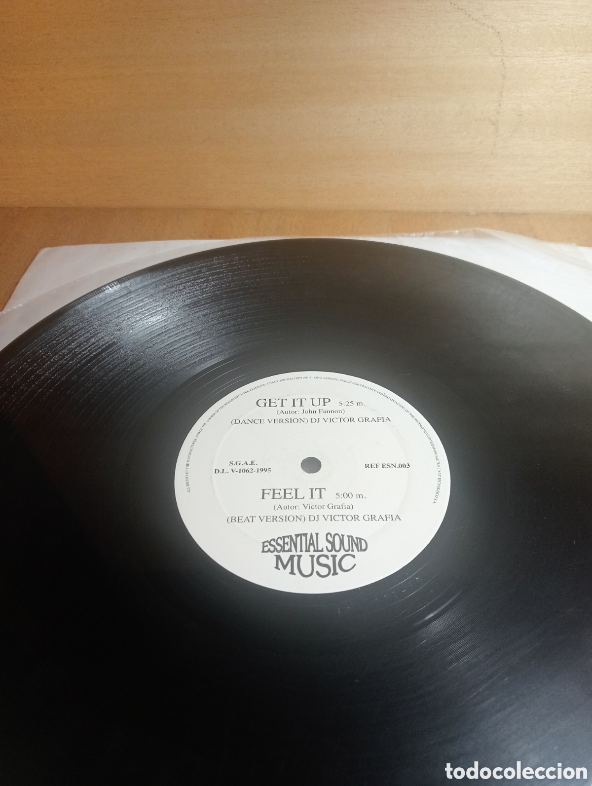 Discos de vinilo: Sensity World. Get it Up. DJ V&iacute;ctor Grafia.