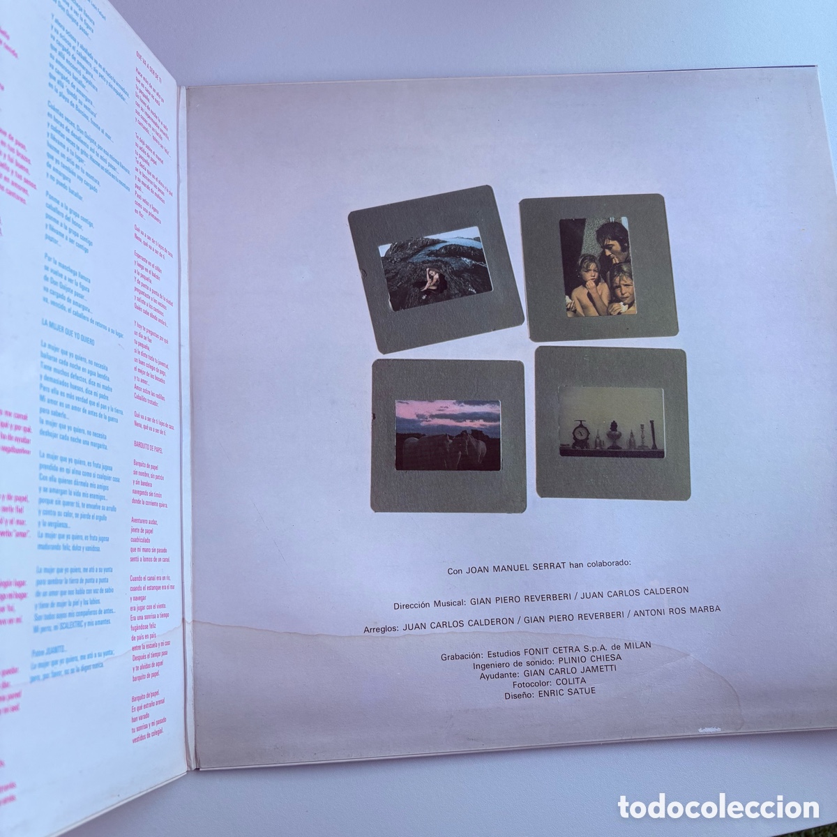 Discos de vinilo: Lp joan manuel serrat mediterr&aacute;neo de 1976 gatefold - Foto 2