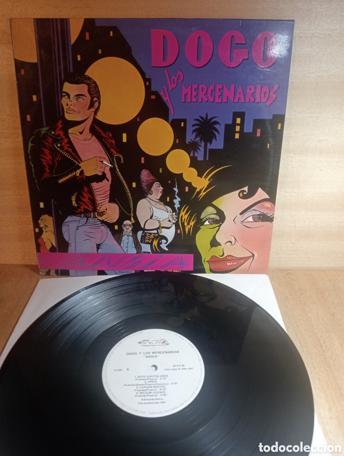 Discos de vinilo: Dogo y Los Mercenarios. Ansia. - Foto 1