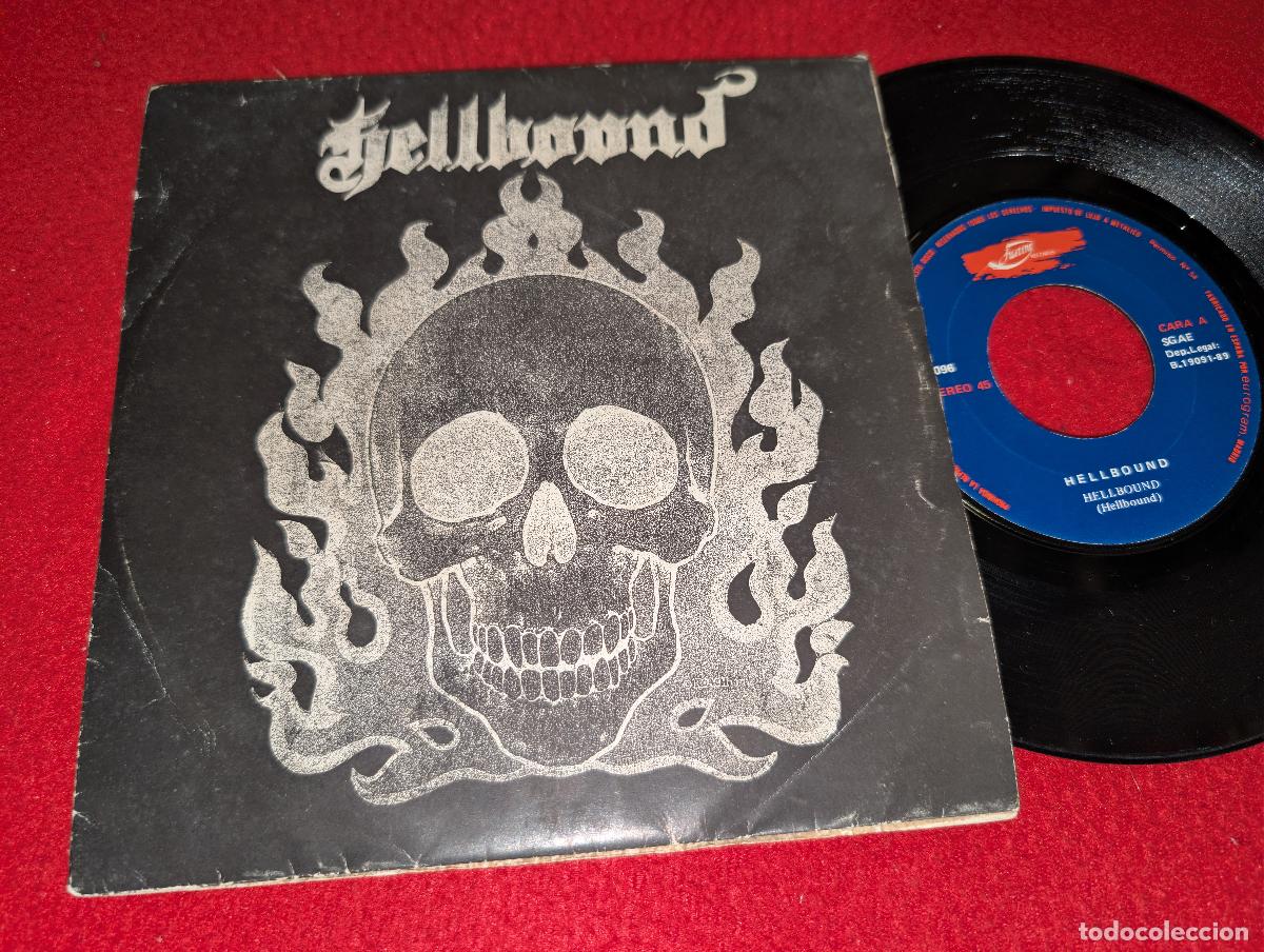 Vinyl-Schallplatten: HELLBOUND Night of the living deads/Hellbound 7'' SINGLE 1989 Justine SPAIN TRASH METAL RARO!