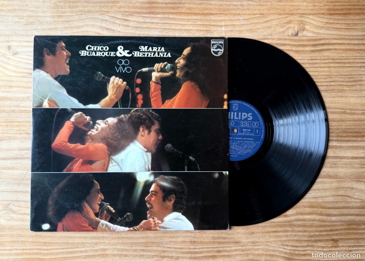Vinyl records: Chico Buarque & Maria Bethania &ndash; Ao Vivo. Brazil 1975