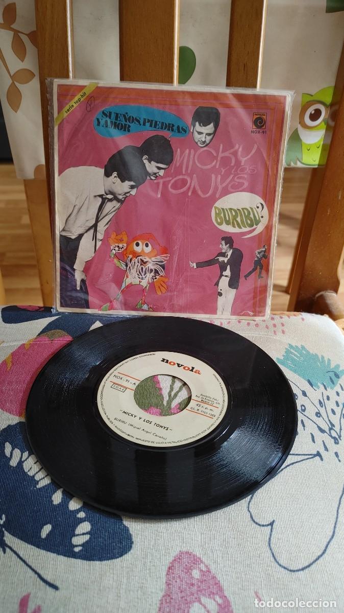 Discos de vinilo: MICKY Y LOS TONYS-SINGLE BURIBU - Foto 1