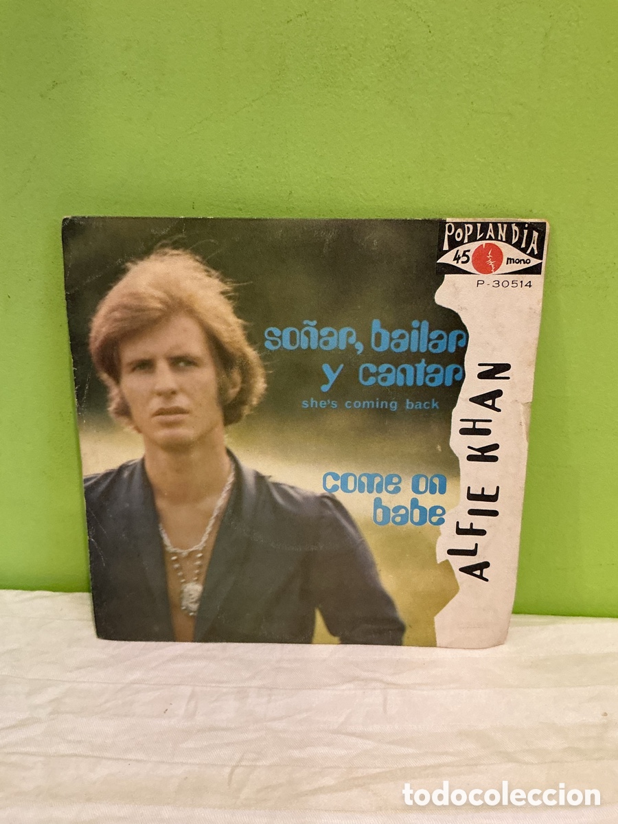 Discos de vinilo: Alfie Khan &ndash; So&ntilde;ar, bailar y cantar &ndash; Single vinilo 1970 - Foto 2