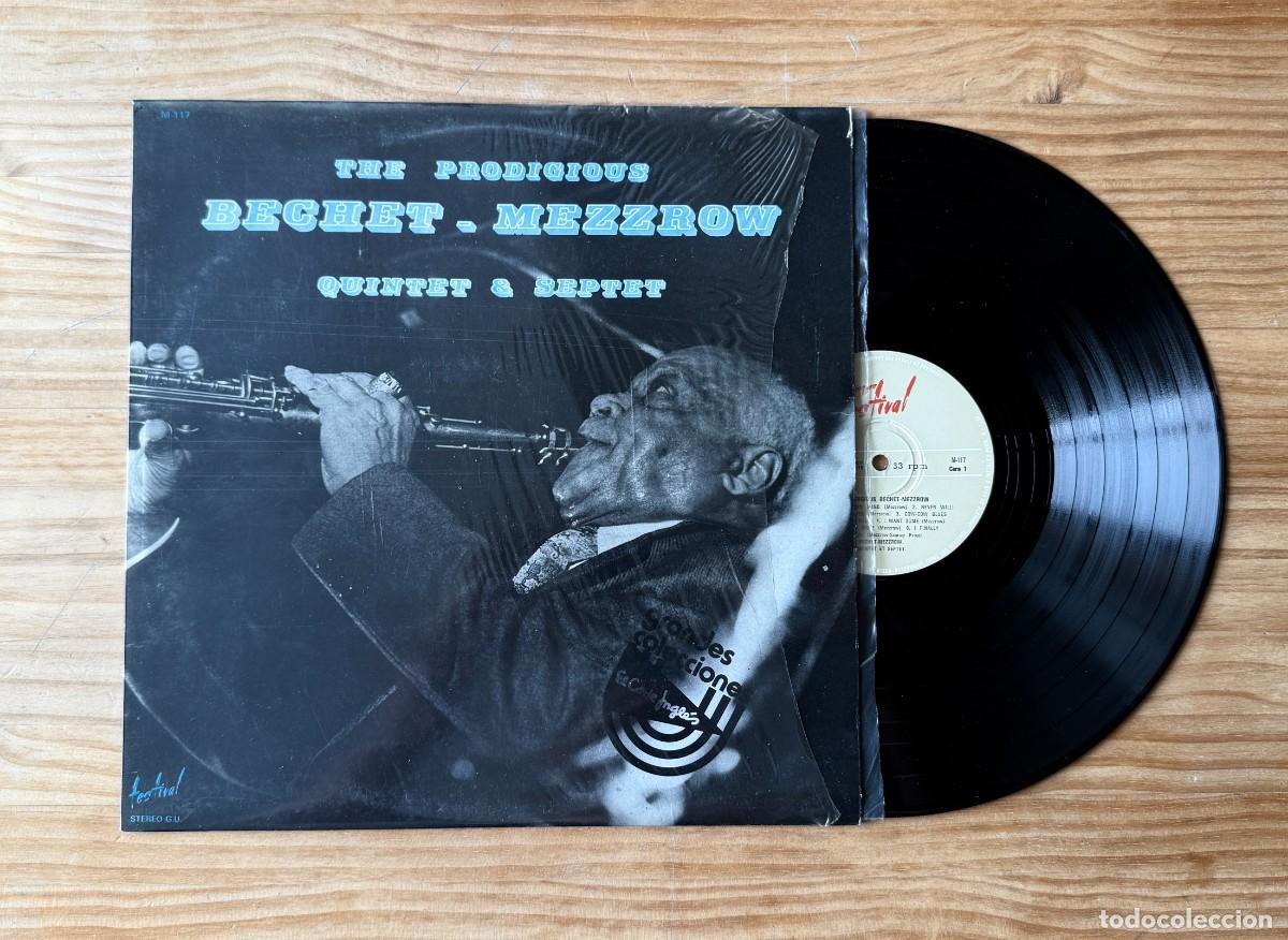 Vinyl-Schallplatten: Sidney Bechet/ Mezz Mezzrow &lrm;-The Prodigious Bechet - Mezzrow Quintet & Septet. Spain 1976