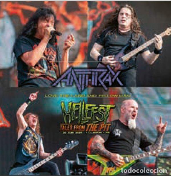 Discos de vinilo: Anthrax &rdquo;Love The Land And Fellow Man&rdquo; LP vinilo naranja Hellfest Francia 2026